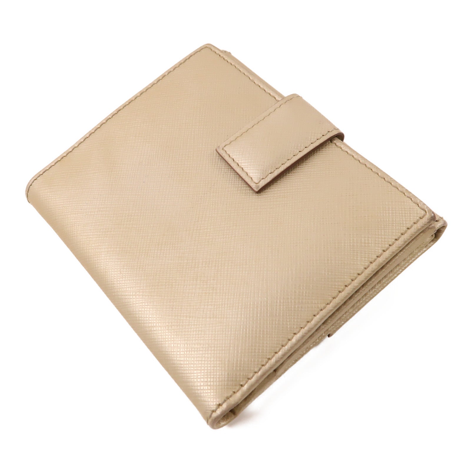 Salvatore Ferragamo 【激減優惠】牛皮皮革Wallet金扣錢包