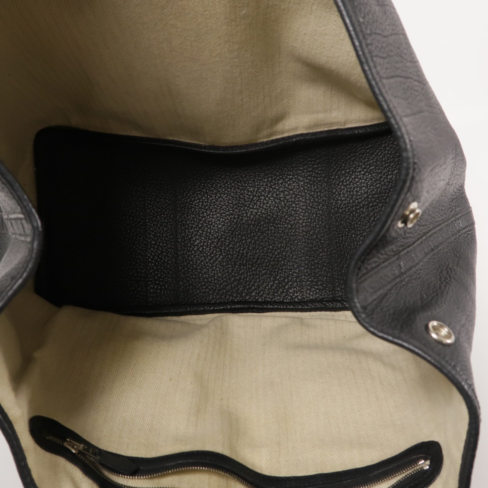 HERMES 【激減優惠】Negonda皮革GardenParty PM銀扣手挽袋