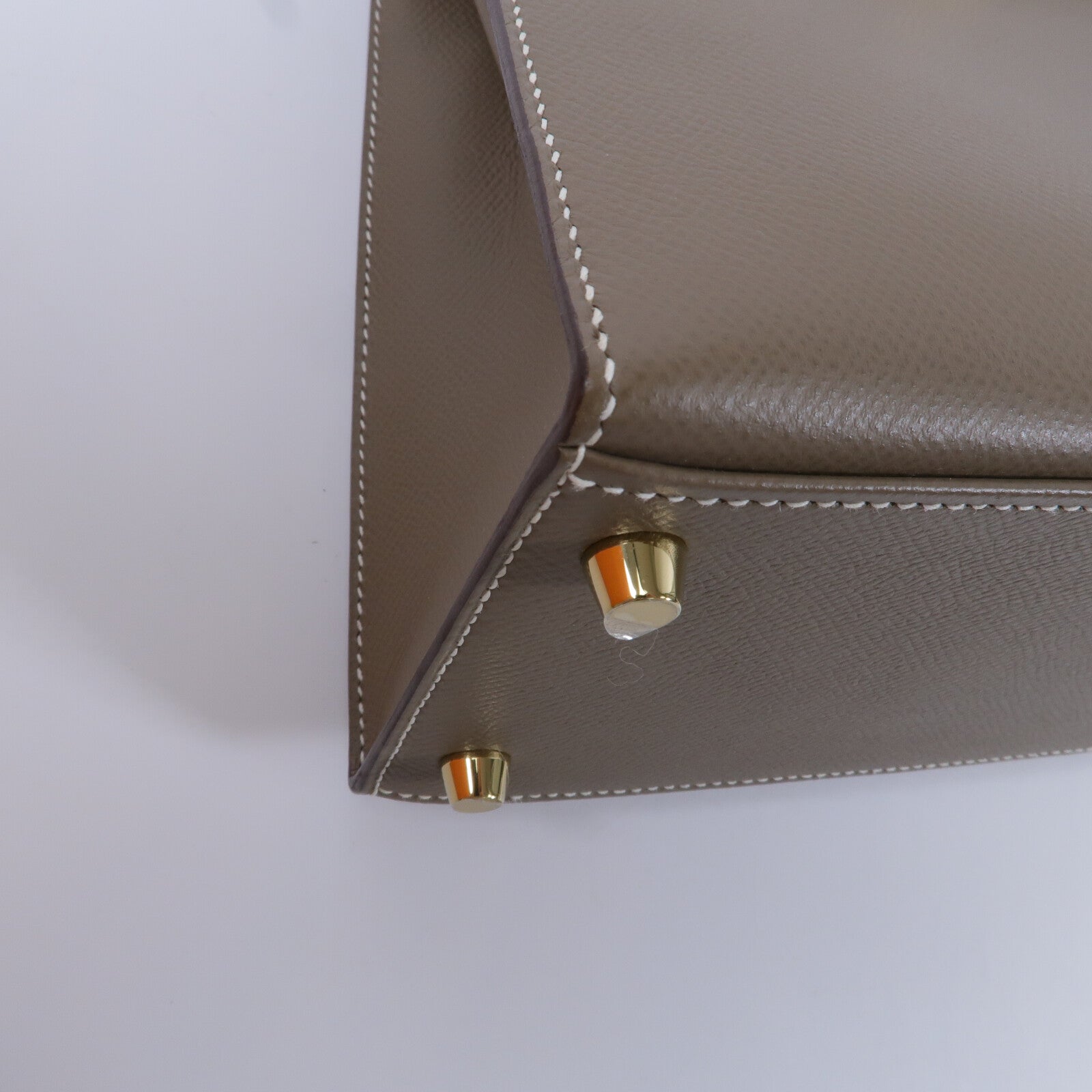 HERMES Epsom皮革Kelly 28手挽肩背兩用袋Etoupe