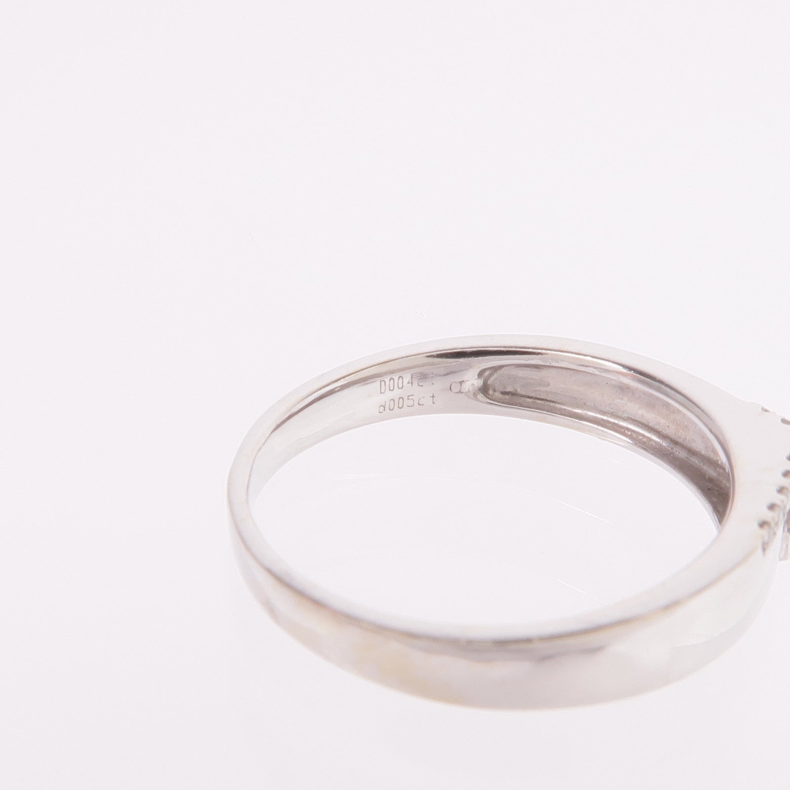 JEWELRY 【激減優惠】18K白金Diamond Ring鑽石戒指US#4.75