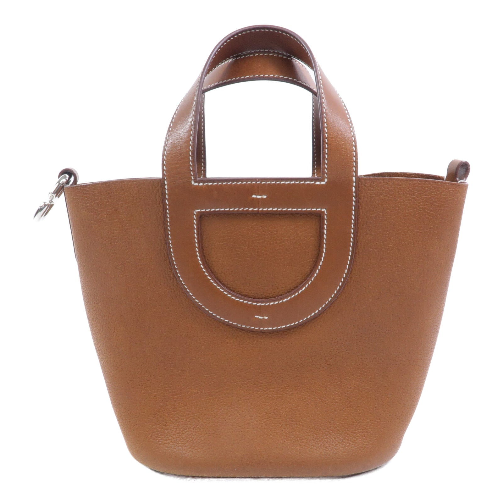 HERMES Barenia皮革In The Loop 18手挽袋Gold