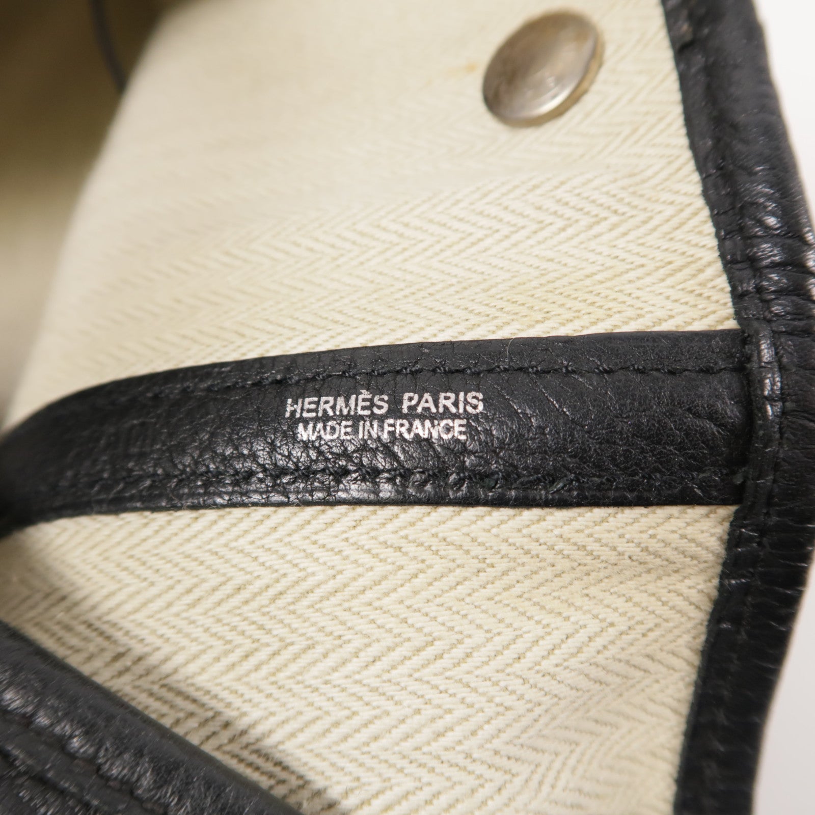 HERMES Negonda皮革GardenParty PM銀扣手挽袋