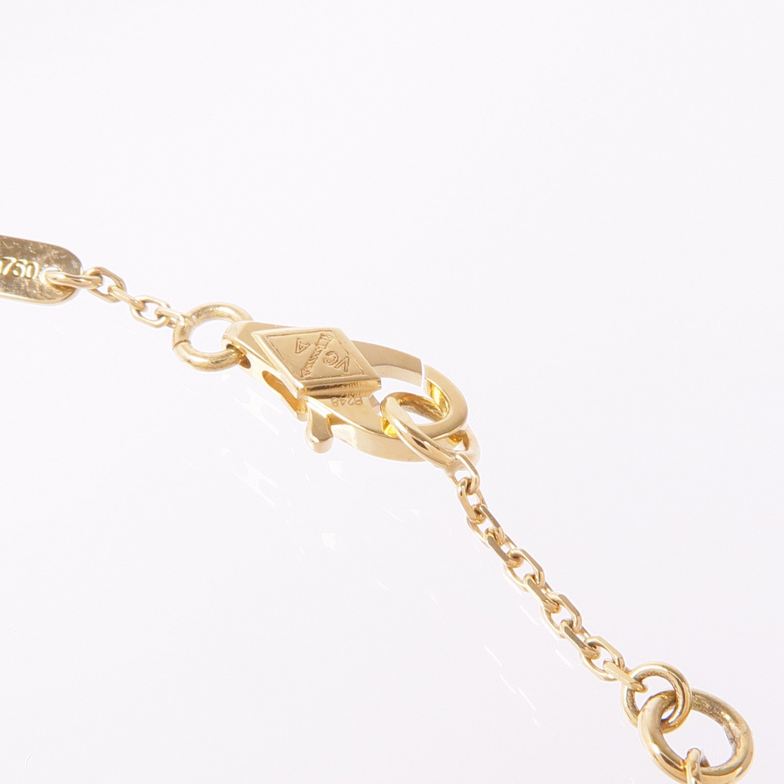 Van Cleef & Arpels 18K黃金/珍珠母貝Sweet Alhambra手鏈