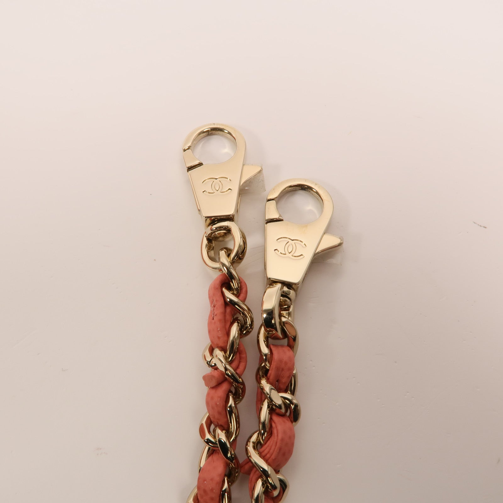 CHANEL 牛皮皮革Coco Handle Mini金扣鏈帶手挽肩背兩用袋