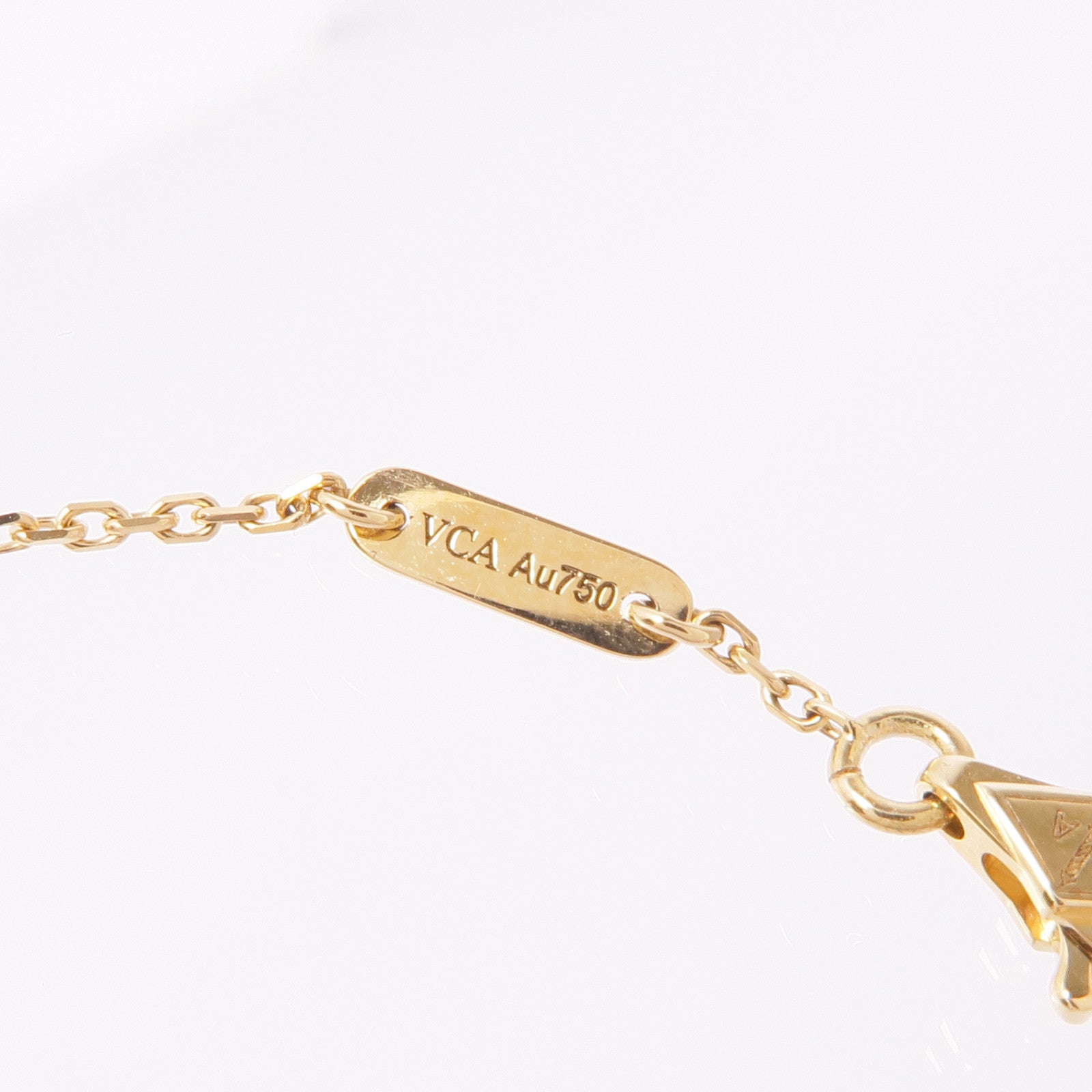 Van Cleef & Arpels 18K黃金/珍珠母貝Sweet Alhambra手鏈