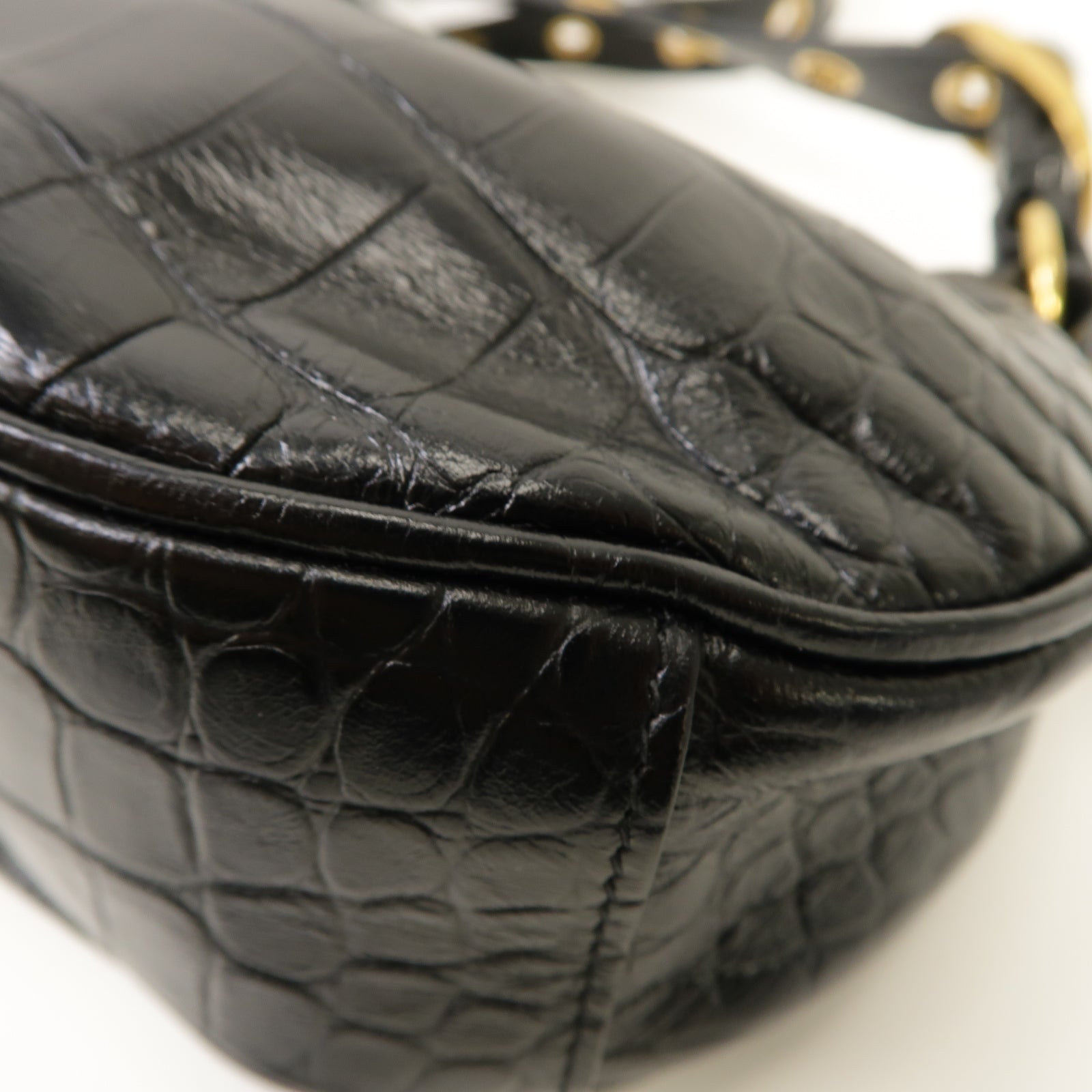 BALENCIAGA 【激減優惠】牛皮皮革Le Cagole Xs Shoulder Bag金扣肩背袋黑色