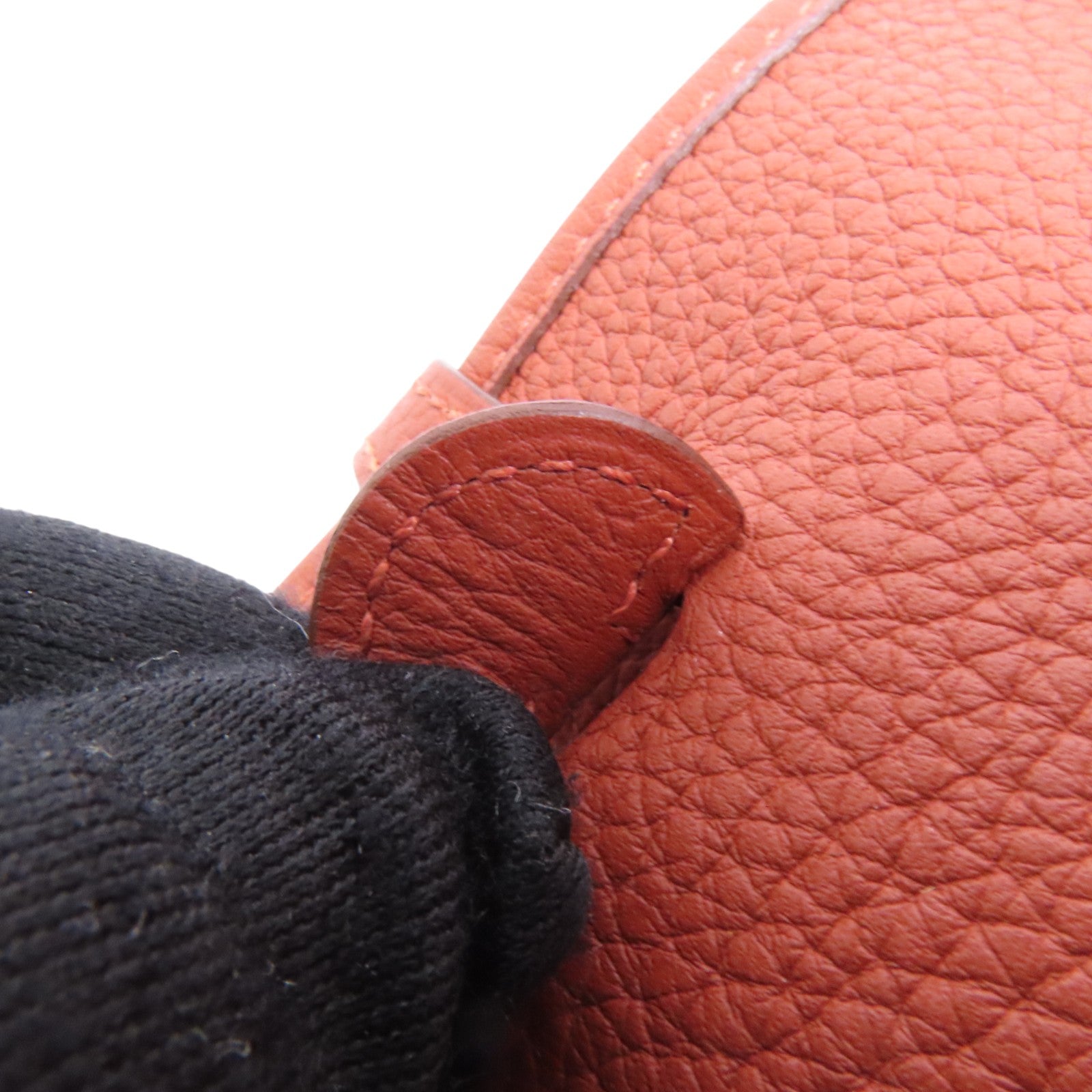 HERMES Clemence皮革Evelyne TPM銀扣肩背袋