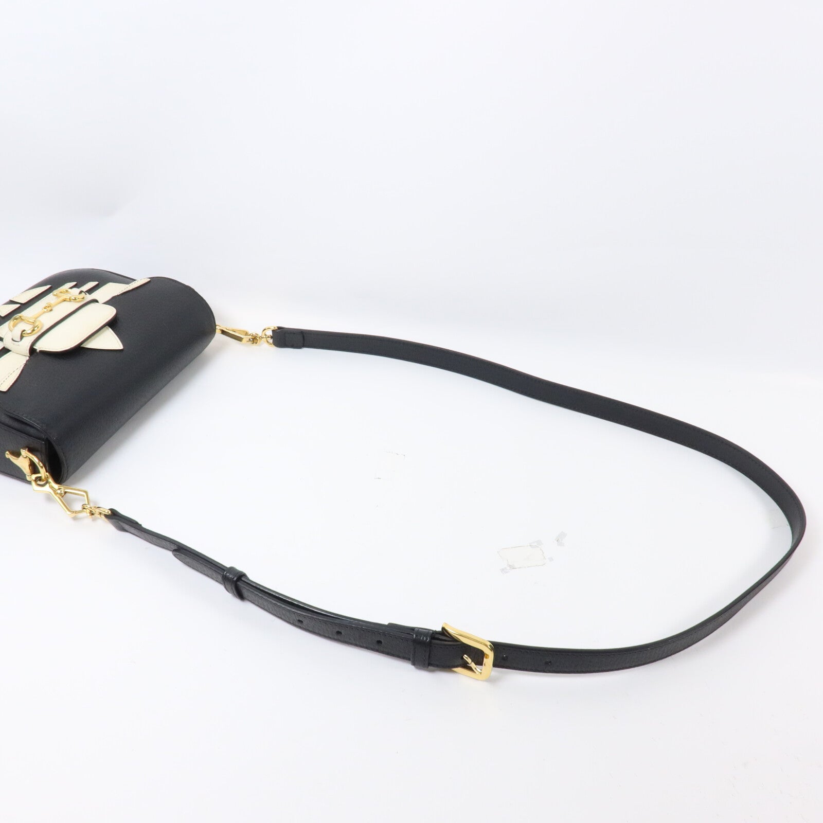 GUCCI 牛皮皮革Gucci x Adidas Horsebit 1955 Small金扣肩背袋