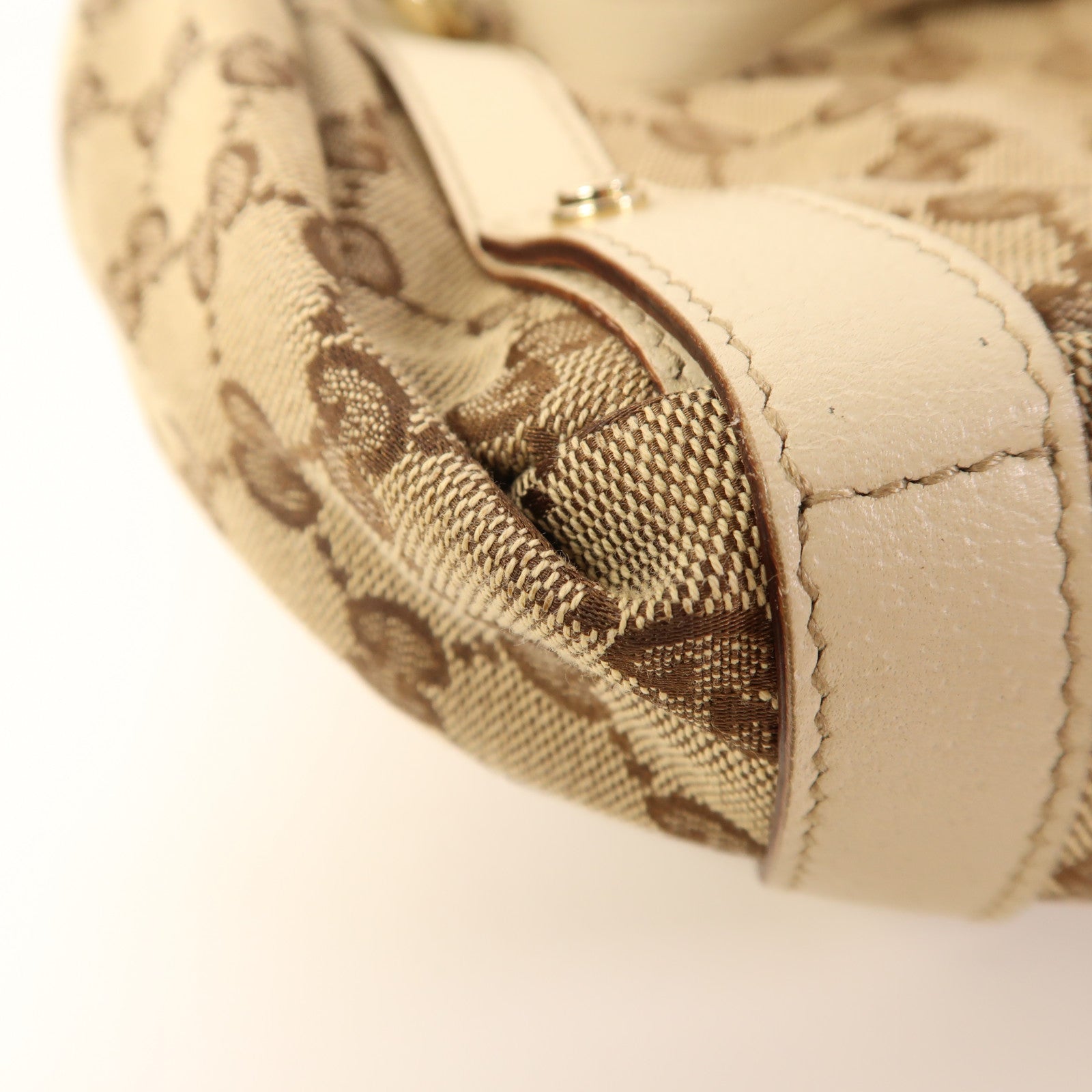 GUCCI 帆布Shoulder Bag銀扣肩背袋