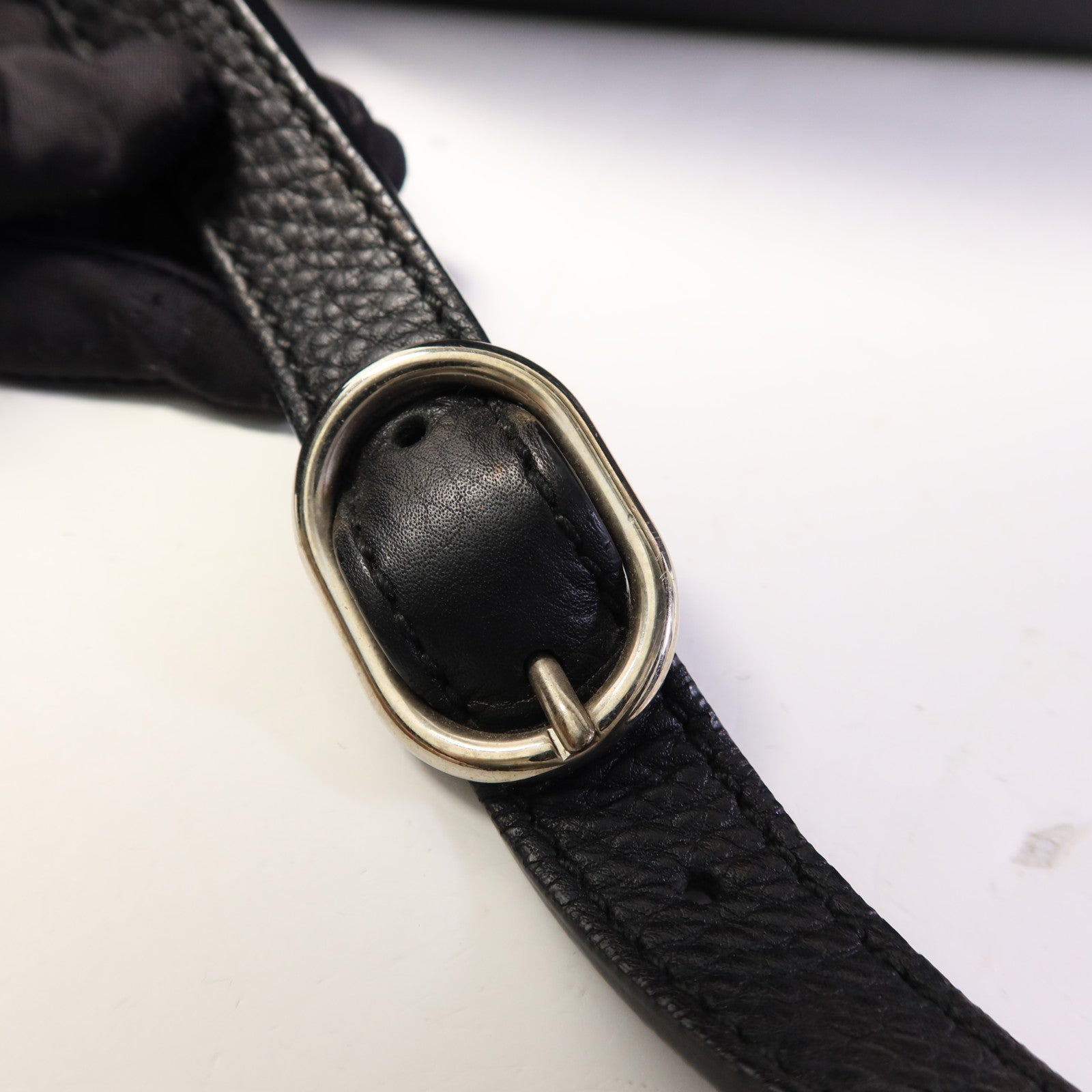 GUCCI 牛皮皮革2 Way Shoulder Bag銀扣手挽肩背兩用袋