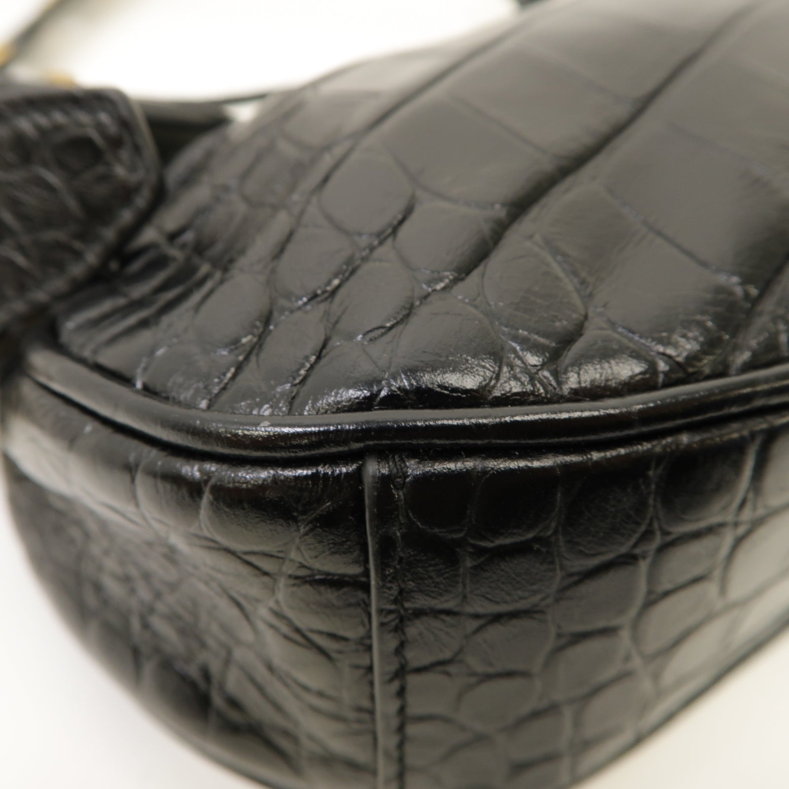 BALENCIAGA 【激減優惠】牛皮皮革Le Cagole Xs Shoulder Bag金扣肩背袋黑色