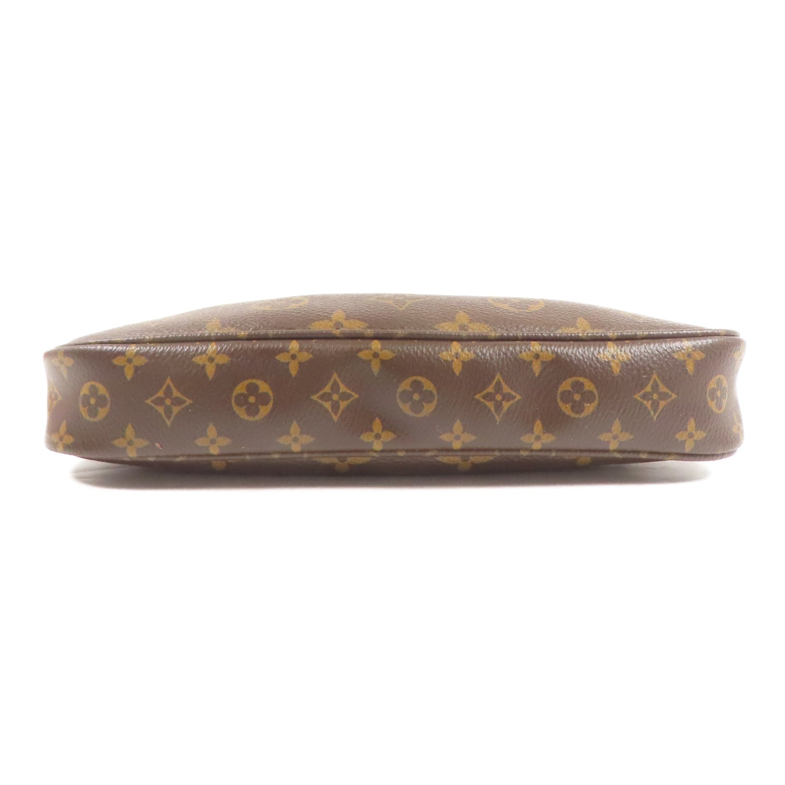 LOUIS VUITTON Monogram Multi Pochette Accessoires金扣手挽肩背兩用袋棕色