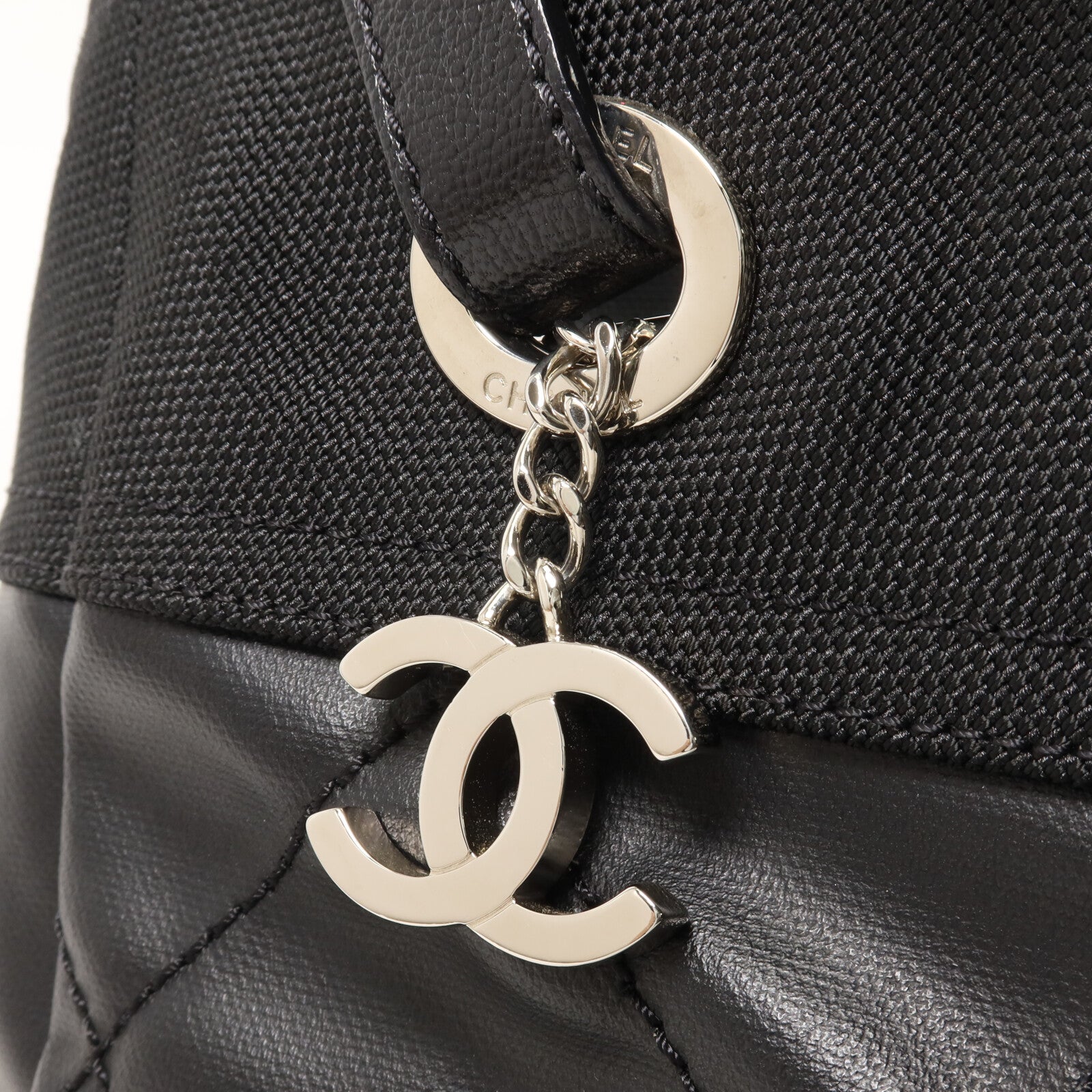 CHANEL 塗層帆布/尼龍Paris Biarritz手挽袋