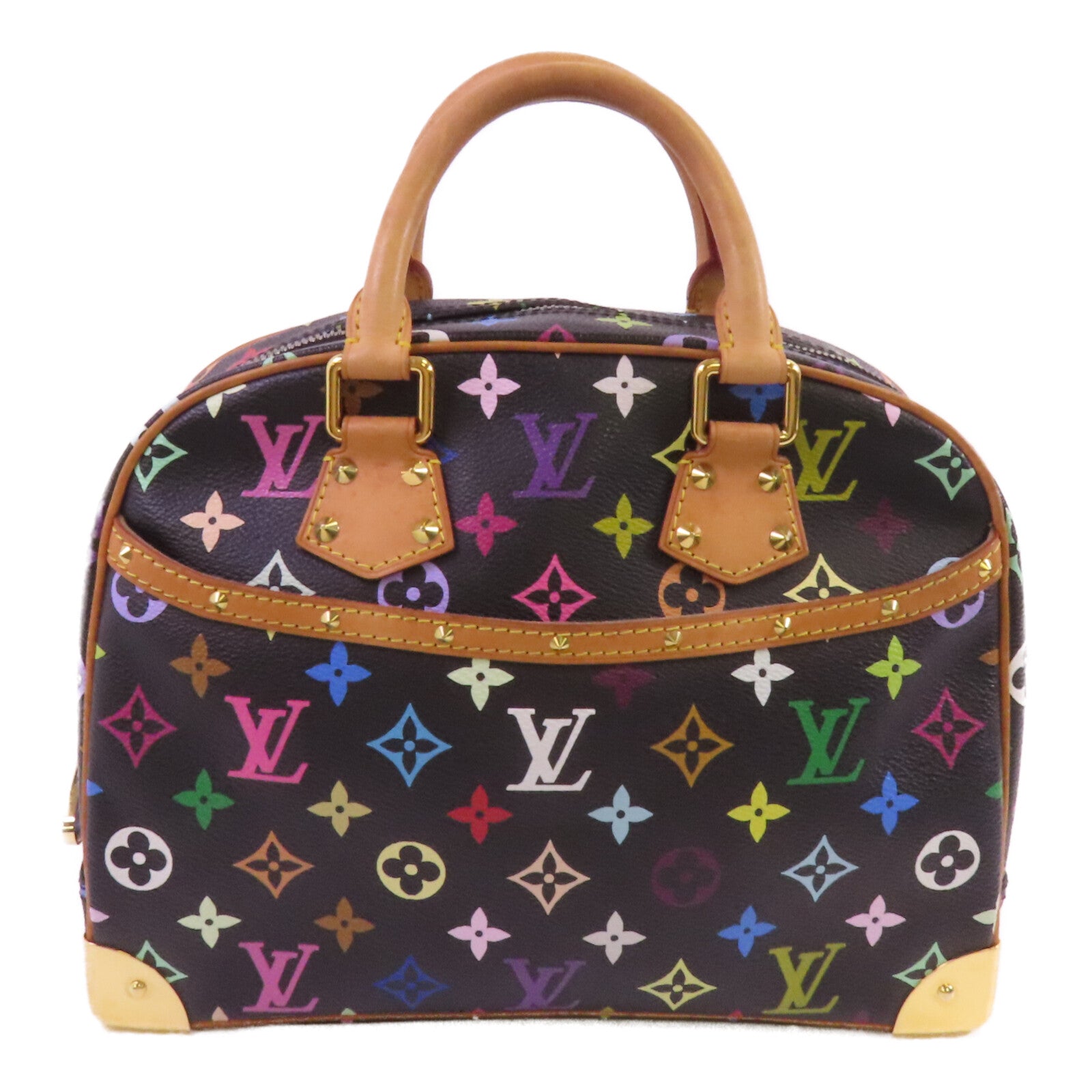 LOUIS VUITTON Monogram Multicolor Trouville金扣手挽袋