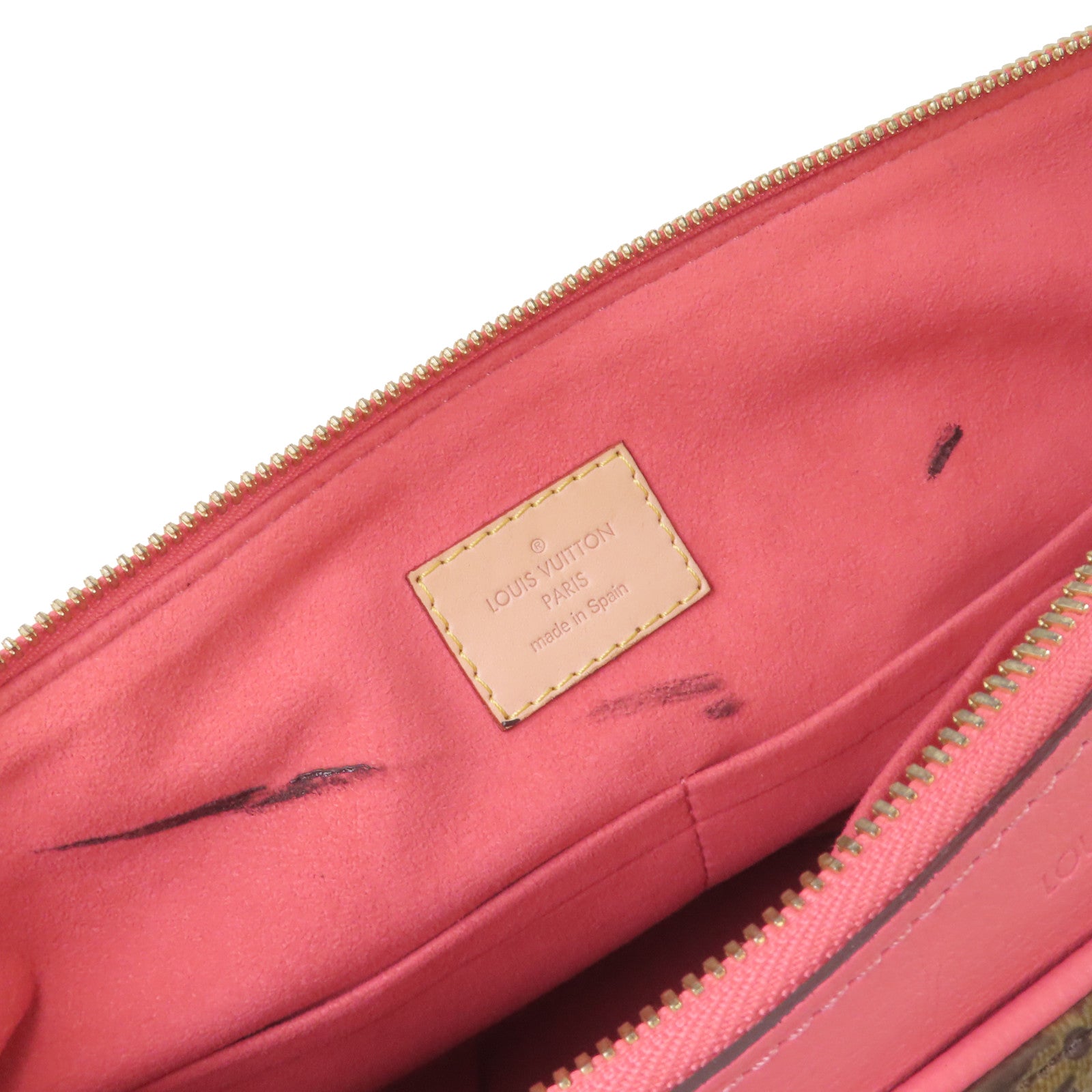 LOUIS VUITTON Monogram Pallas 2Way Shoulder Bag金扣手挽肩背兩用袋啡色/粉紅色