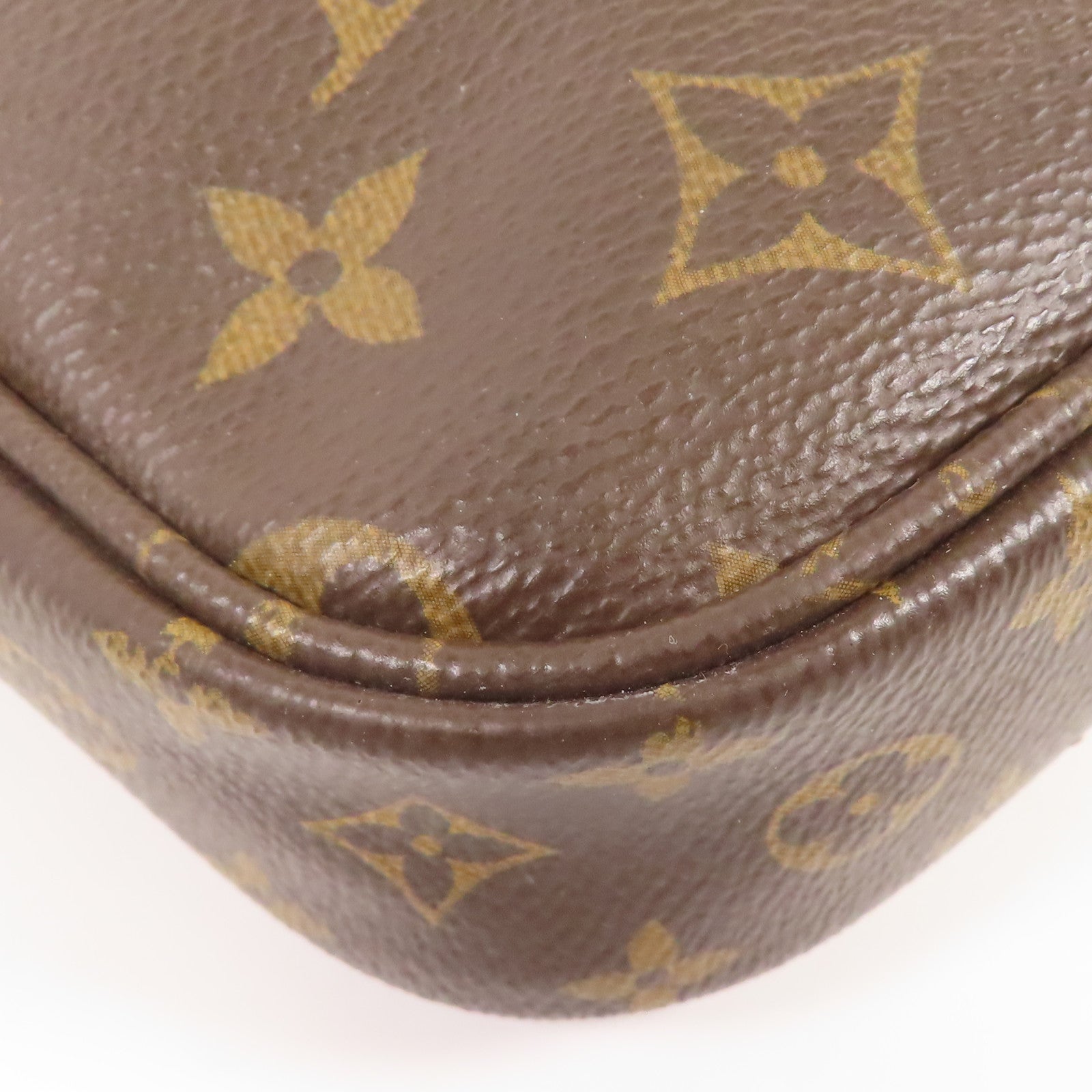 LOUIS VUITTON Monogram Multi Pochette Accessoires金扣手挽肩背兩用袋棕色