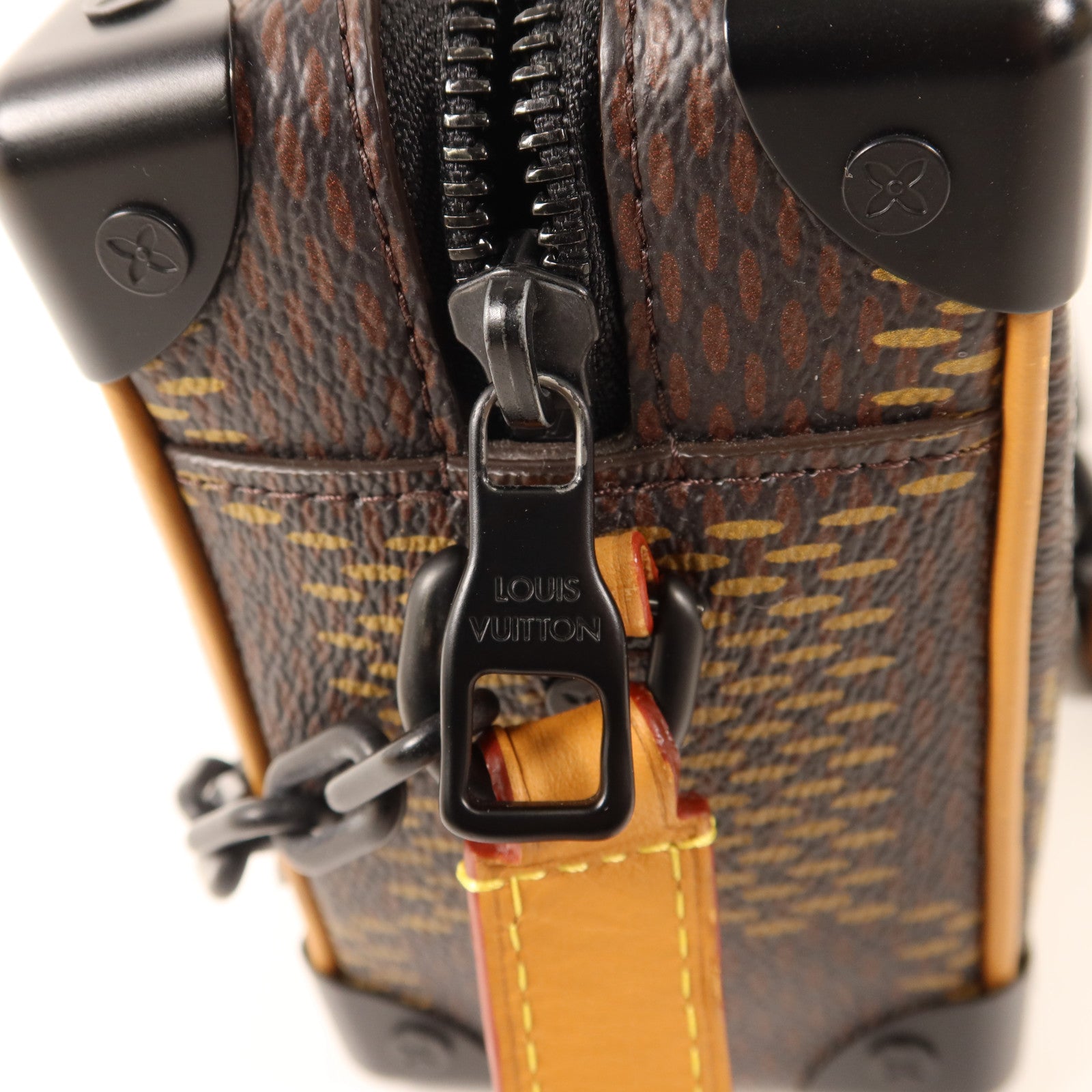 LOUIS VUITTON Damier Giant Ebene × Nigo Mini Soft Trunk肩背袋