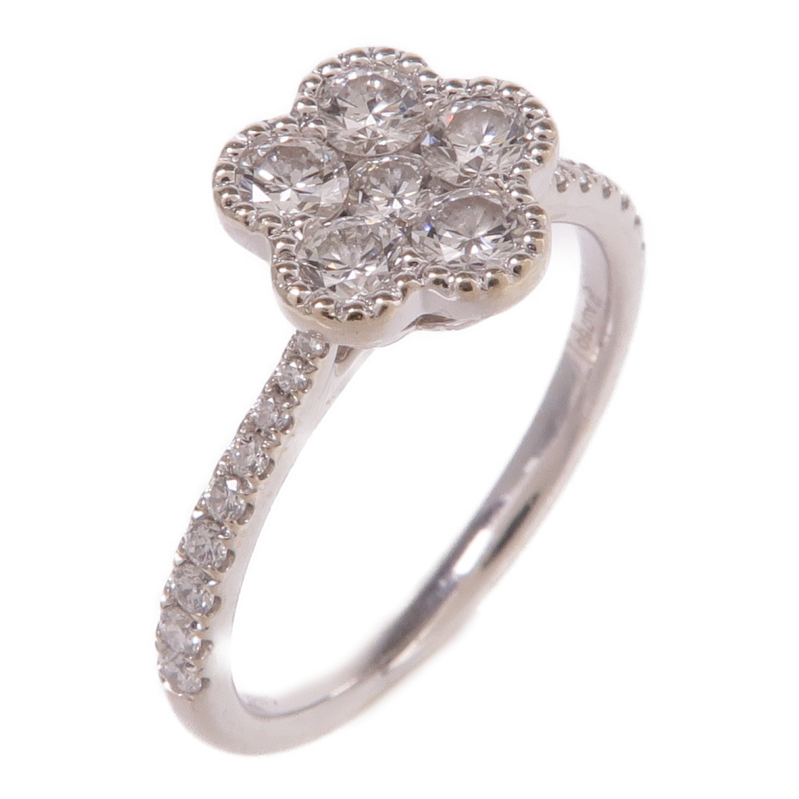 JEWELRY 【激減優惠】18K白金Diamond Ring鑽石戒指US#5.5