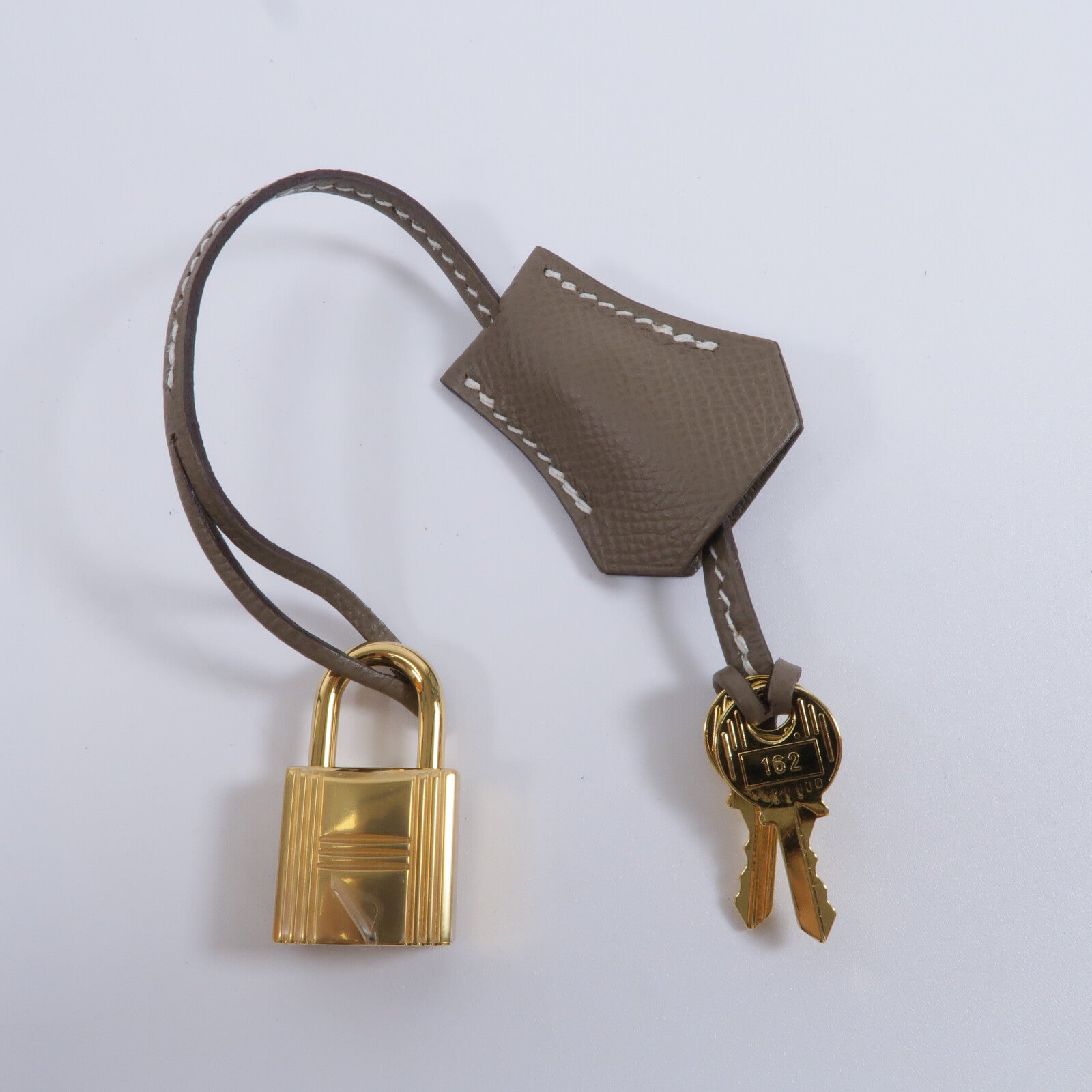 HERMES Epsom皮革Kelly 28手挽肩背兩用袋Etoupe