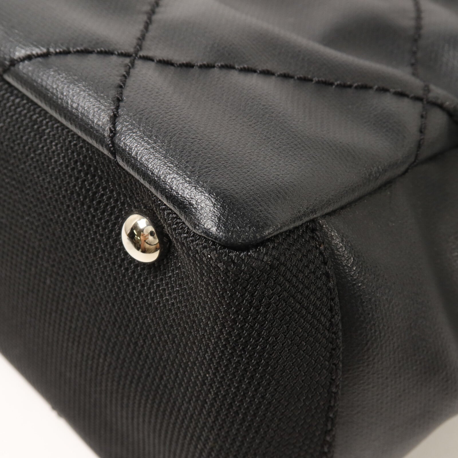 CHANEL 塗層帆布/尼龍Paris Biarritz手挽袋