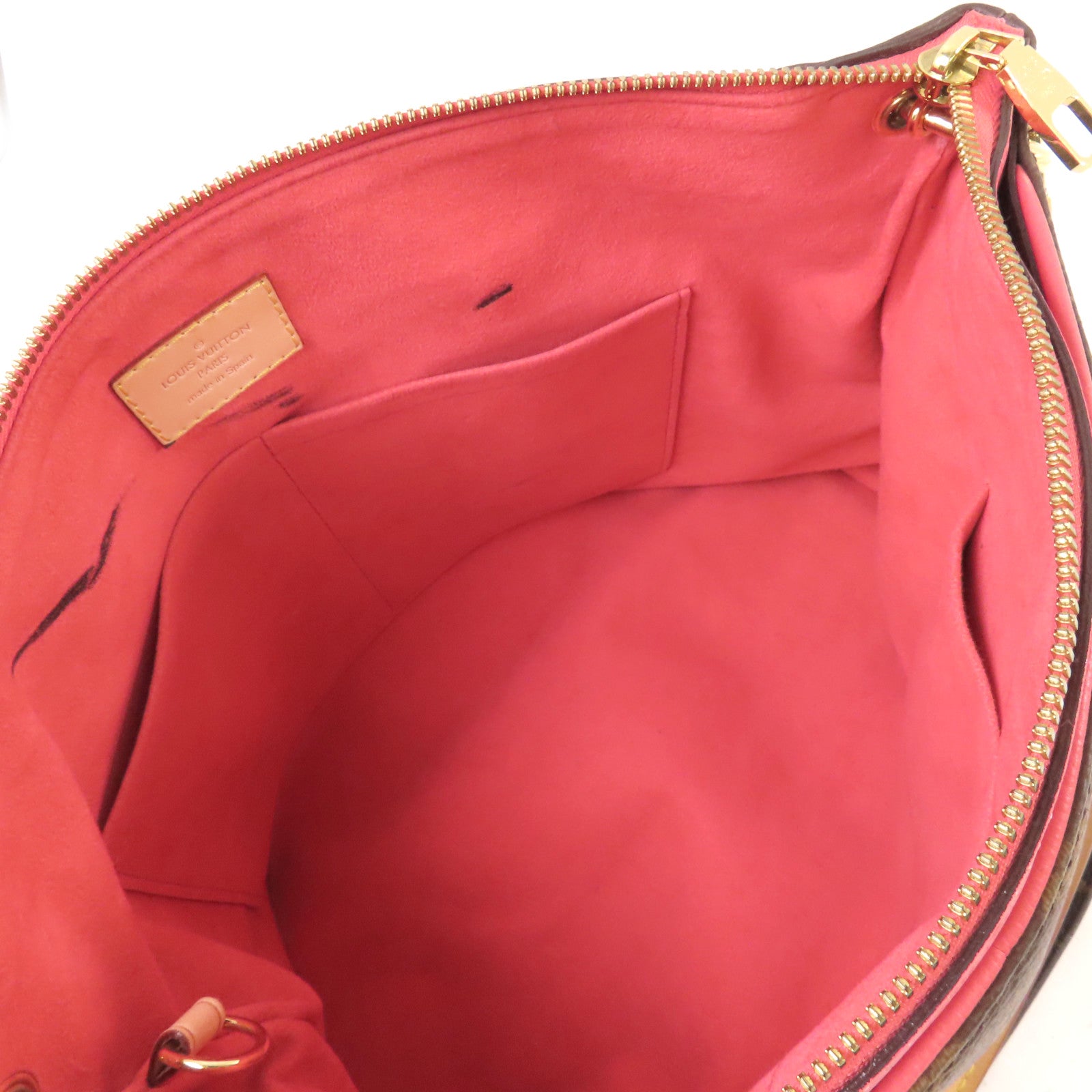 LOUIS VUITTON Monogram Pallas 2Way Shoulder Bag金扣手挽肩背兩用袋啡色/粉紅色