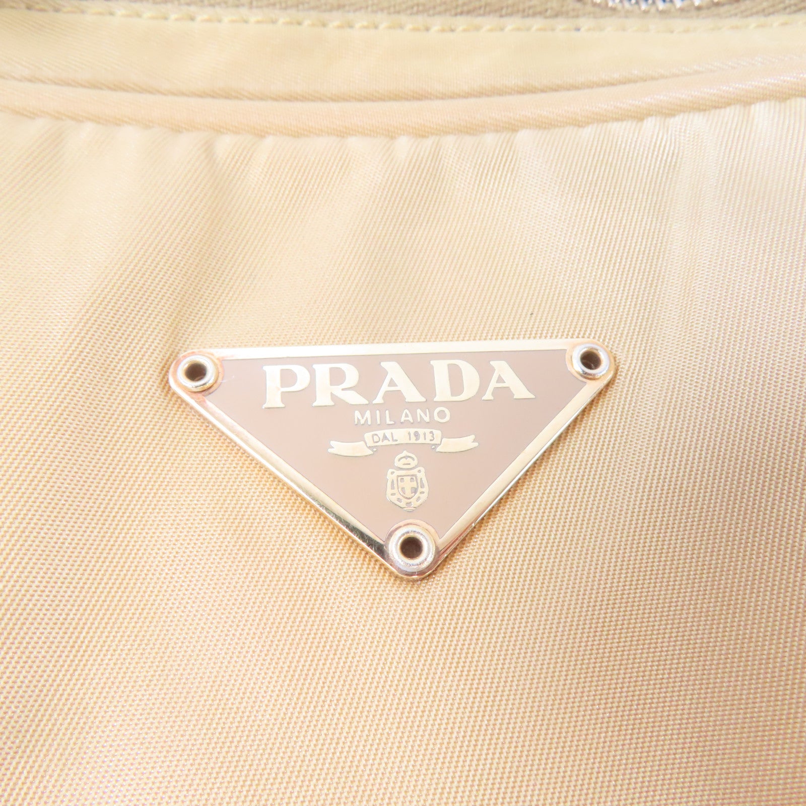 PRADA 【激減優惠】尼龍Shoulder Bag金扣肩背袋金黃色