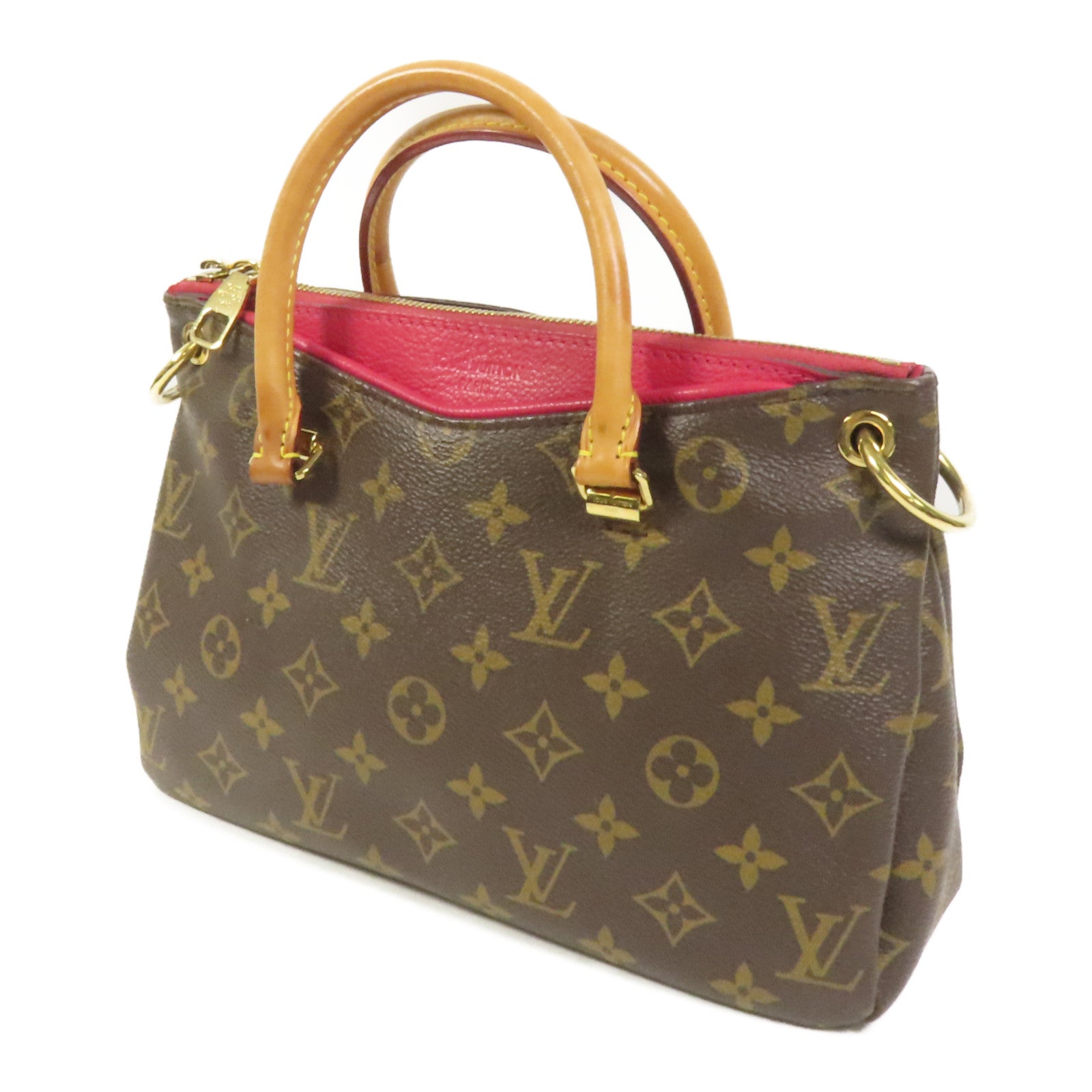 LOUIS VUITTON Monogram Pallas BB金扣手挽肩背兩用袋