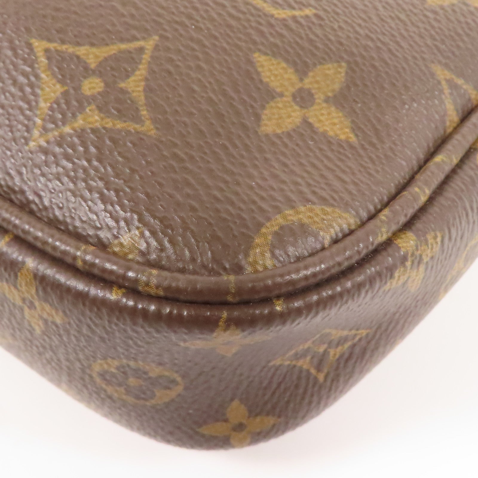 LOUIS VUITTON Monogram Multi Pochette Accessoires金扣手挽肩背兩用袋棕色