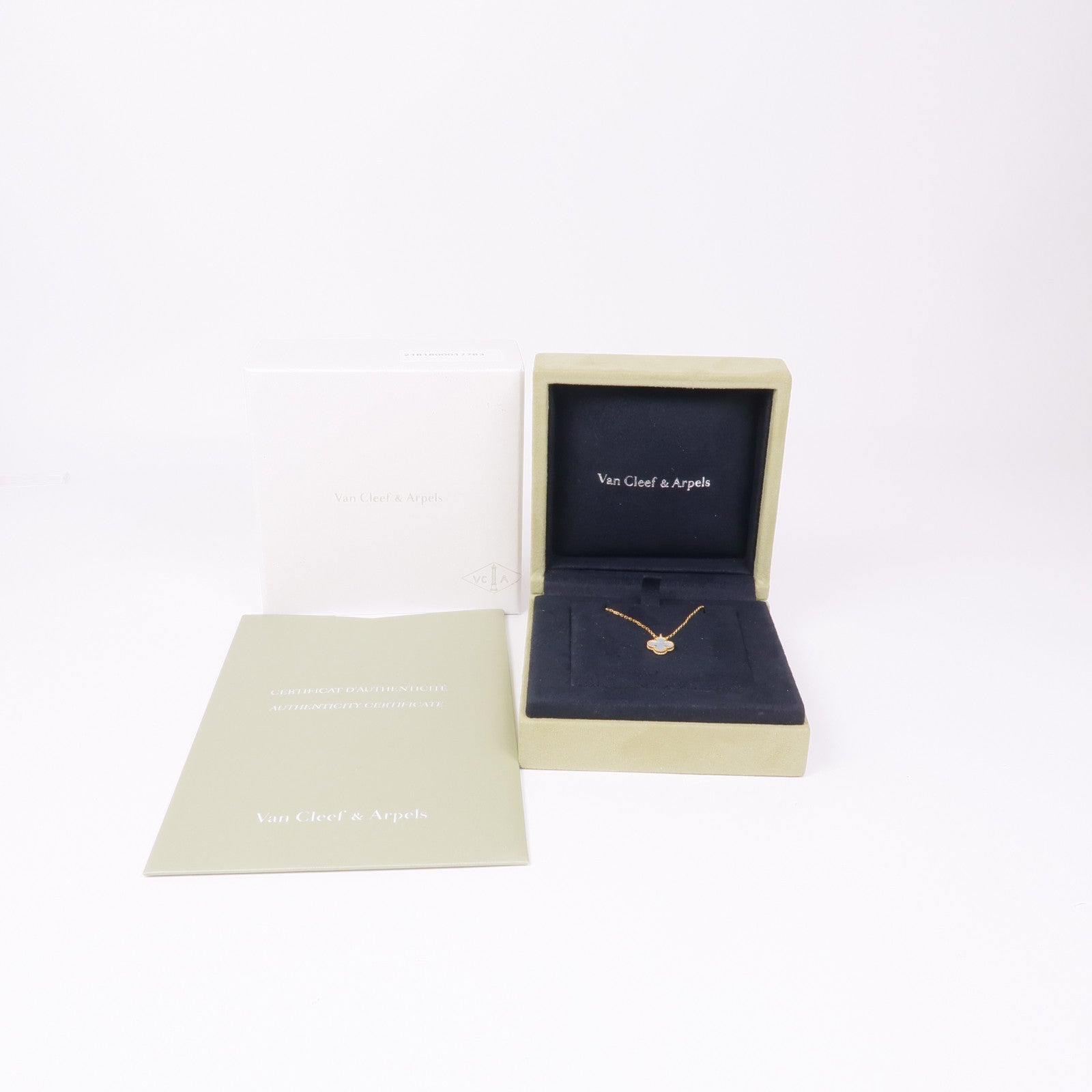 Van Cleef & Arpels 18K黃金/珍珠母貝Sweet Alhambra項鍊