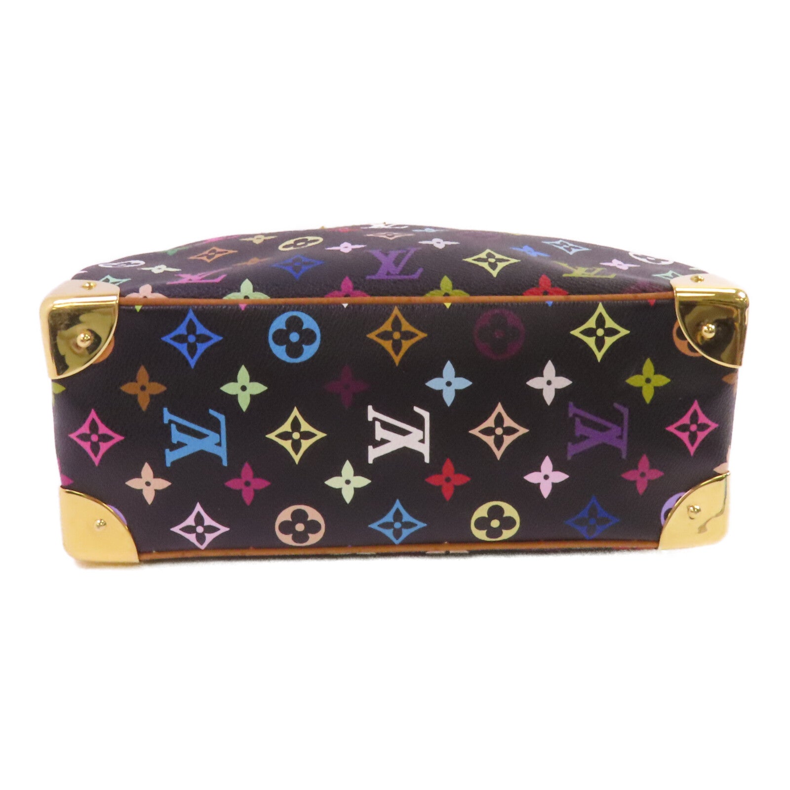 LOUIS VUITTON Monogram Multicolor Trouville金扣手挽袋