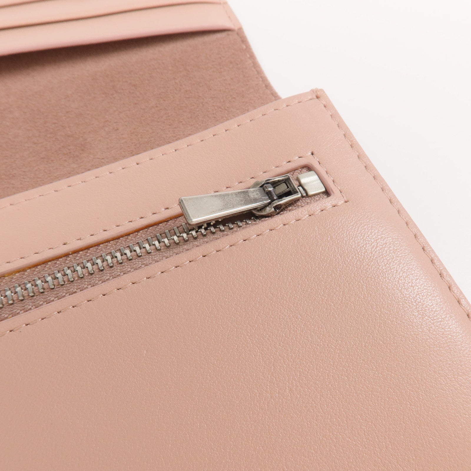 CELINE 【激減優惠】牛皮皮革Long wallet銀扣長錢包