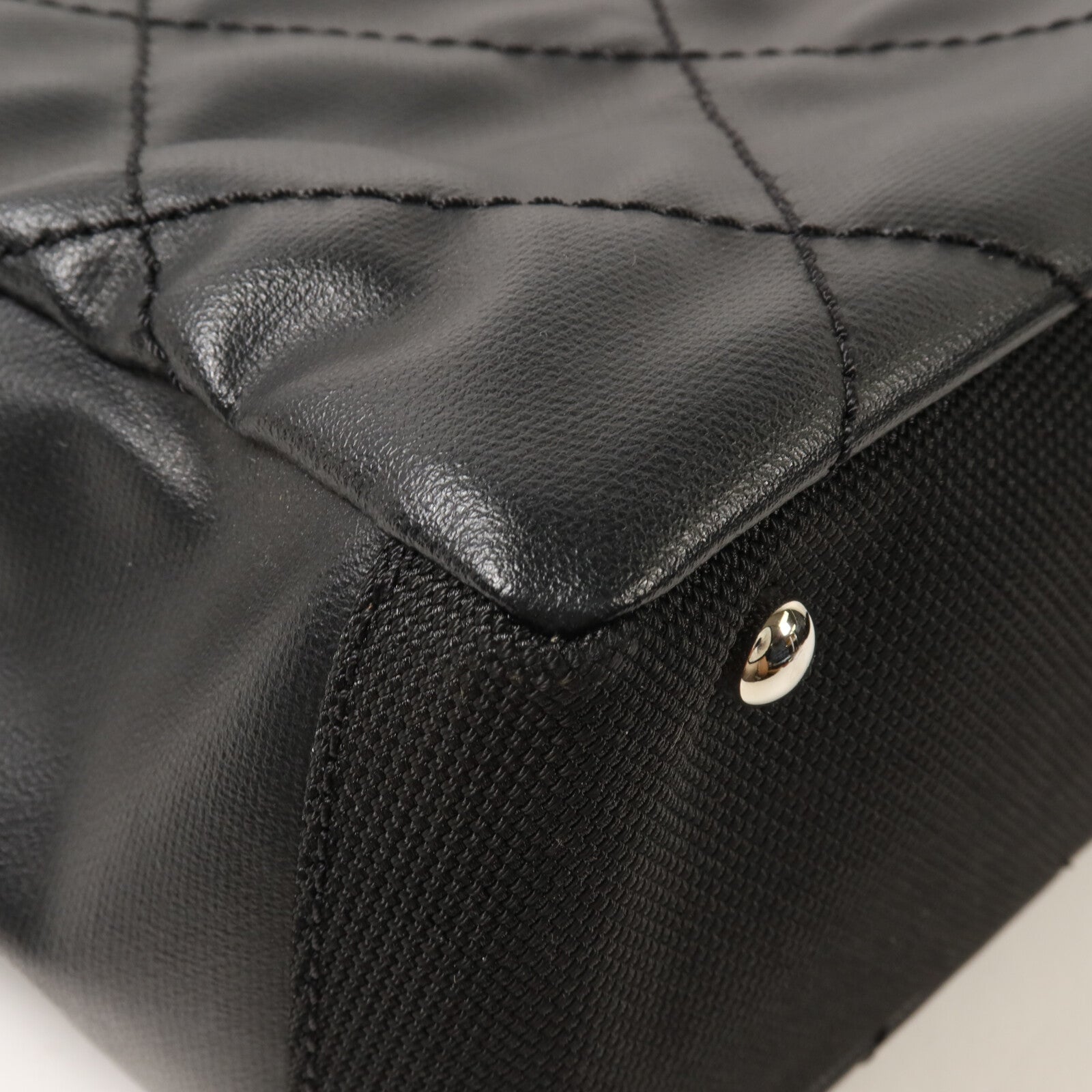 CHANEL 塗層帆布/尼龍Paris Biarritz手挽袋