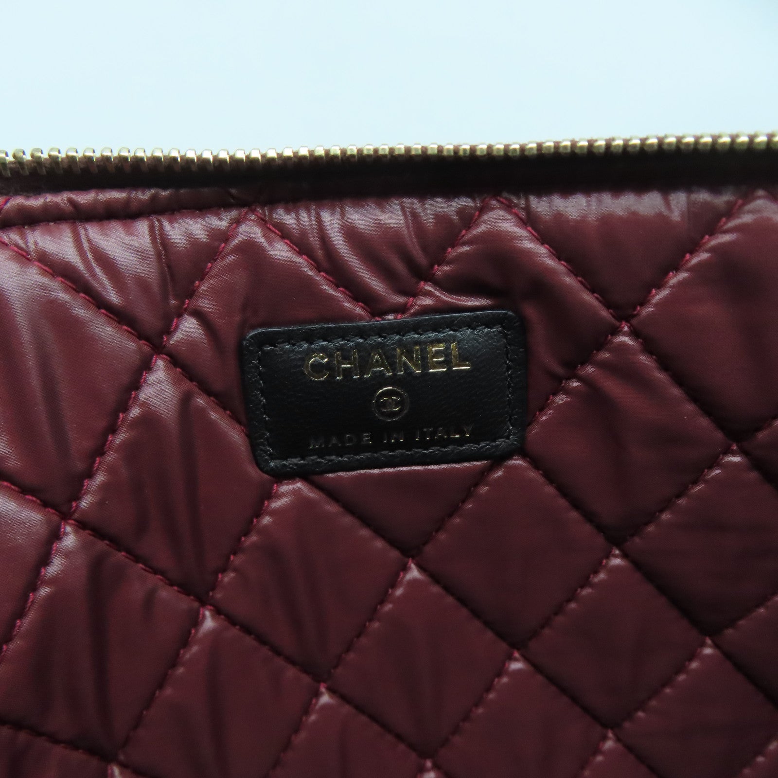 CHANEL **【激減優惠】菱格羊皮皮革Clutch Bag金扣手拿包黑色