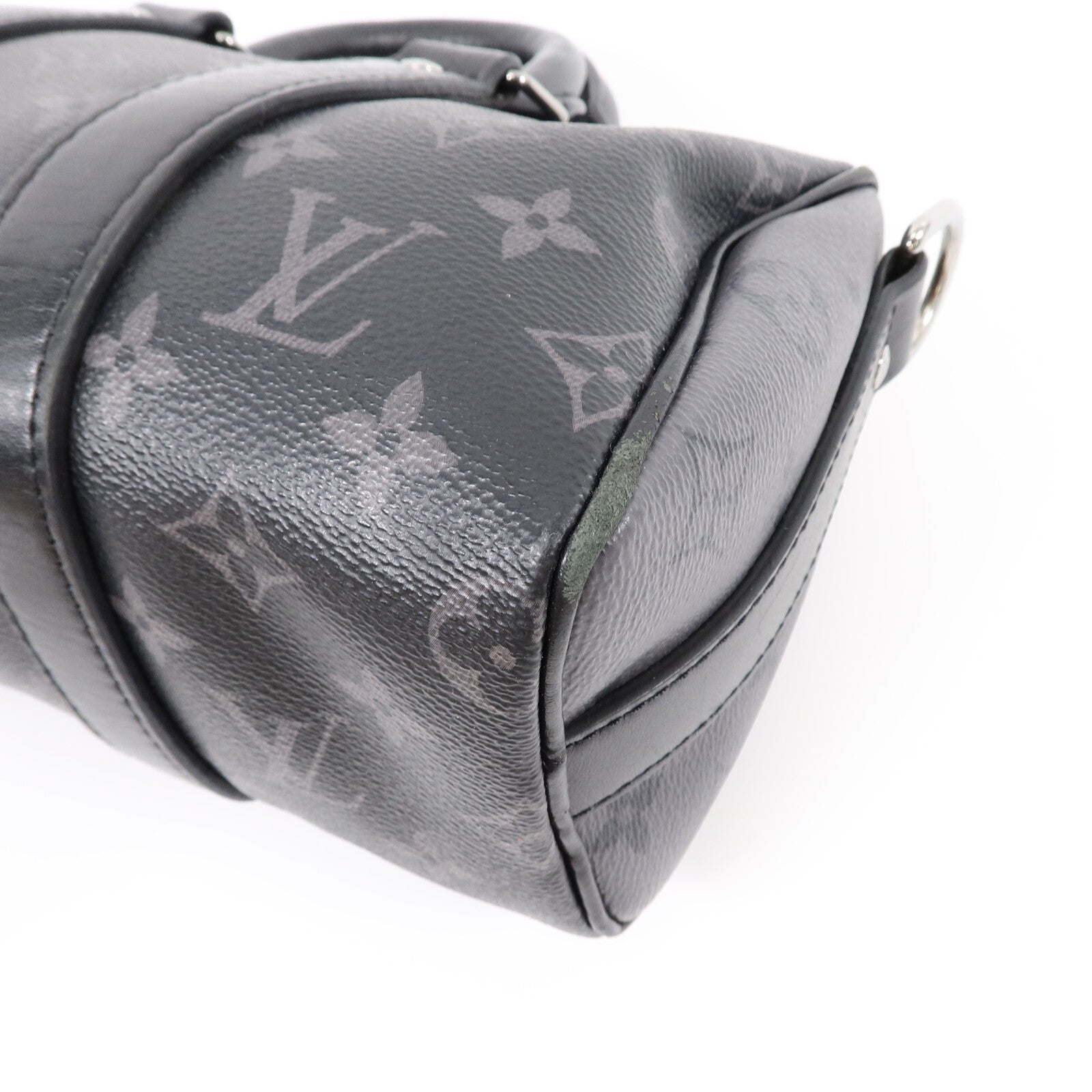 LOUIS VUITTON Monogram Eclipse Keepall Bandouliere 25肩背袋