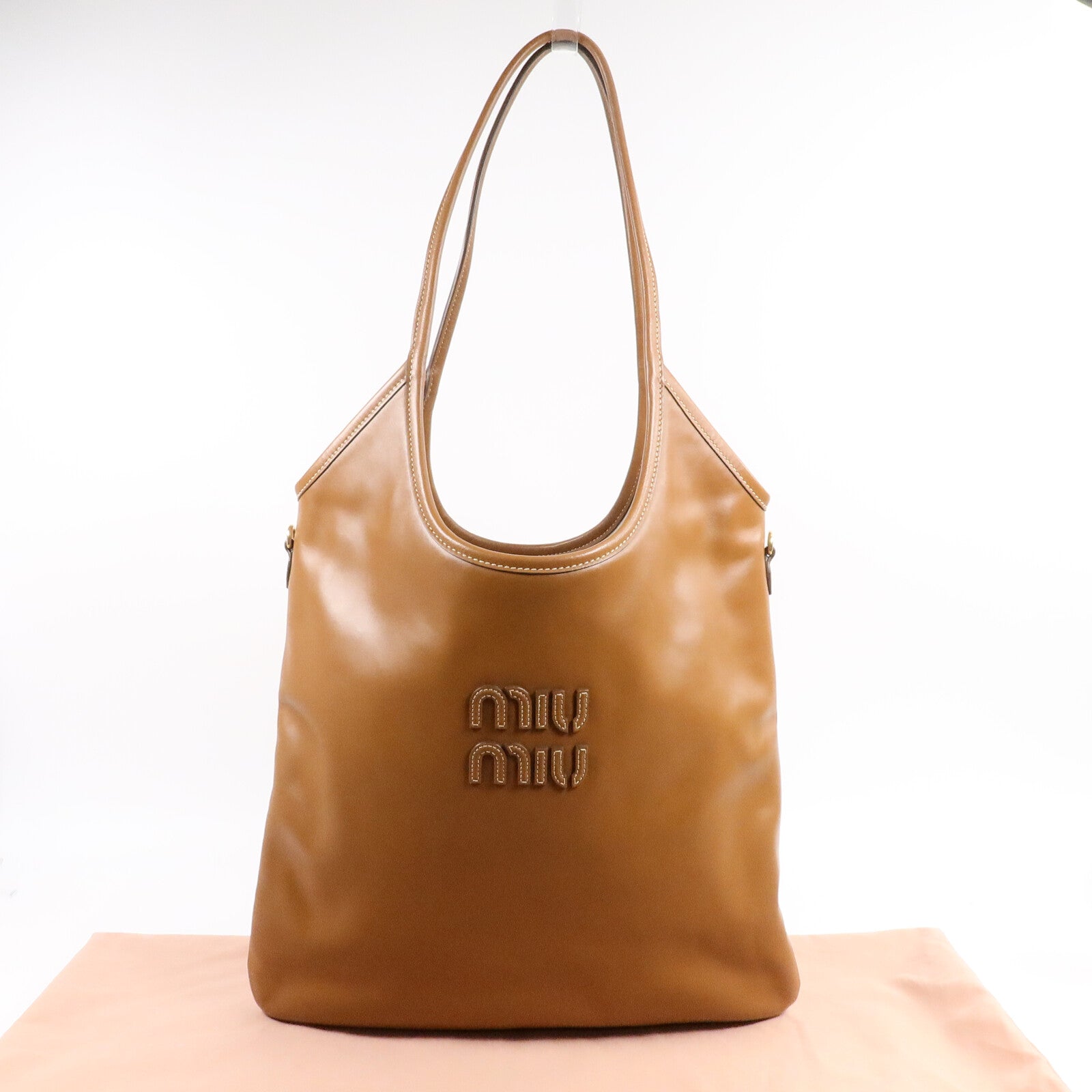Miu Miu 牛皮皮革Ivy Tote肩背袋
