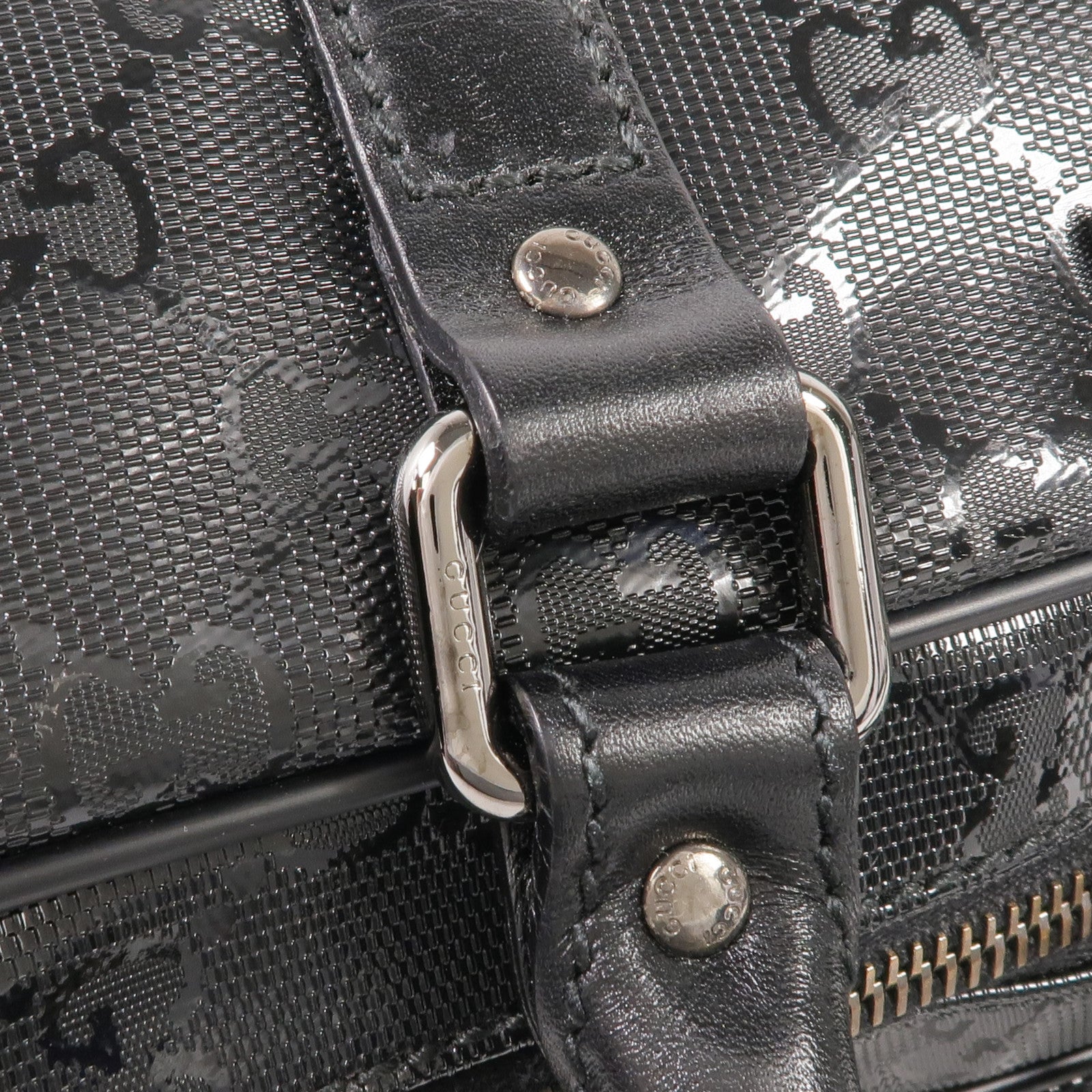 GUCCI 塗層帆布Briefcase公事包