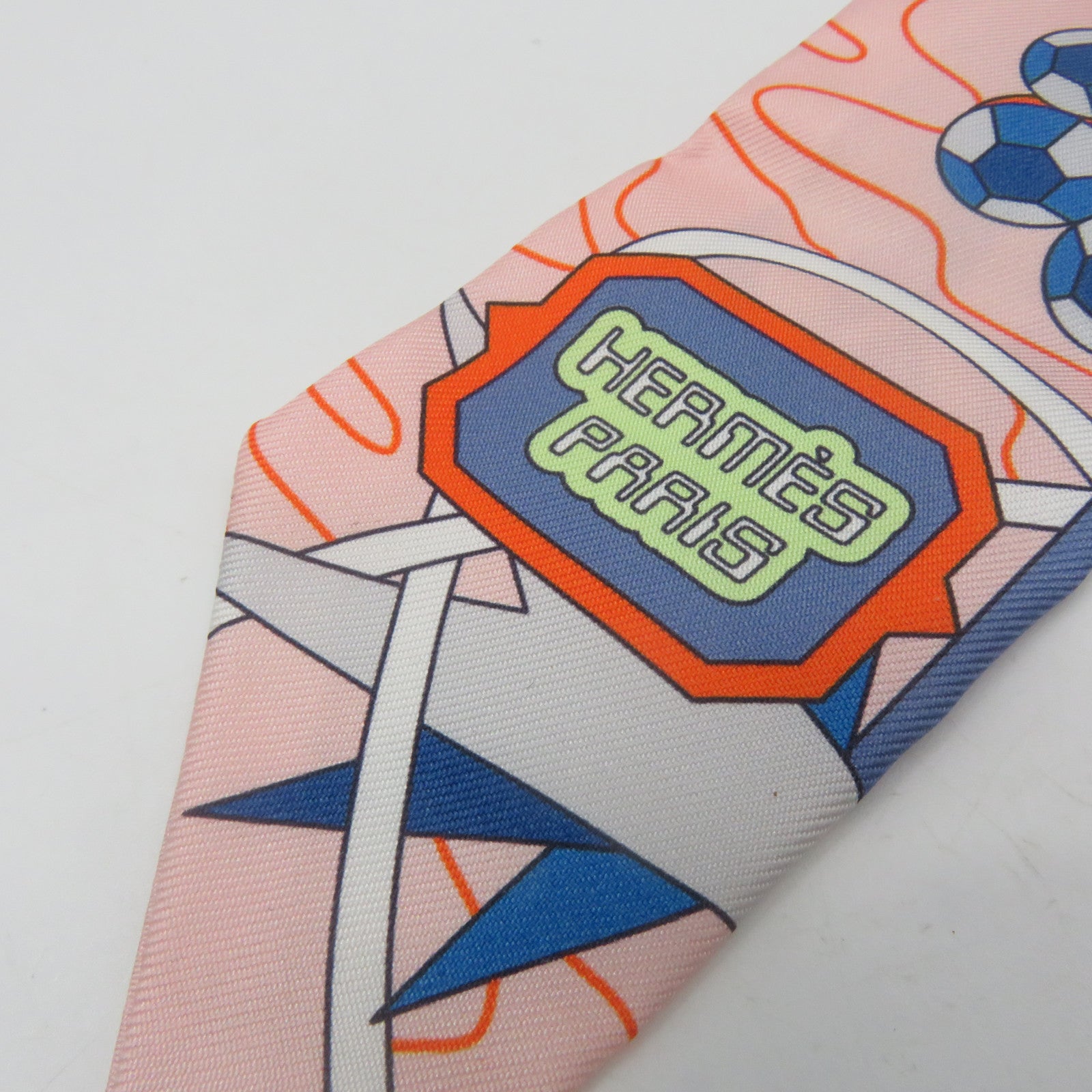 HERMES 【激減優惠】絲質Twilly Silk絲巾粉紅色