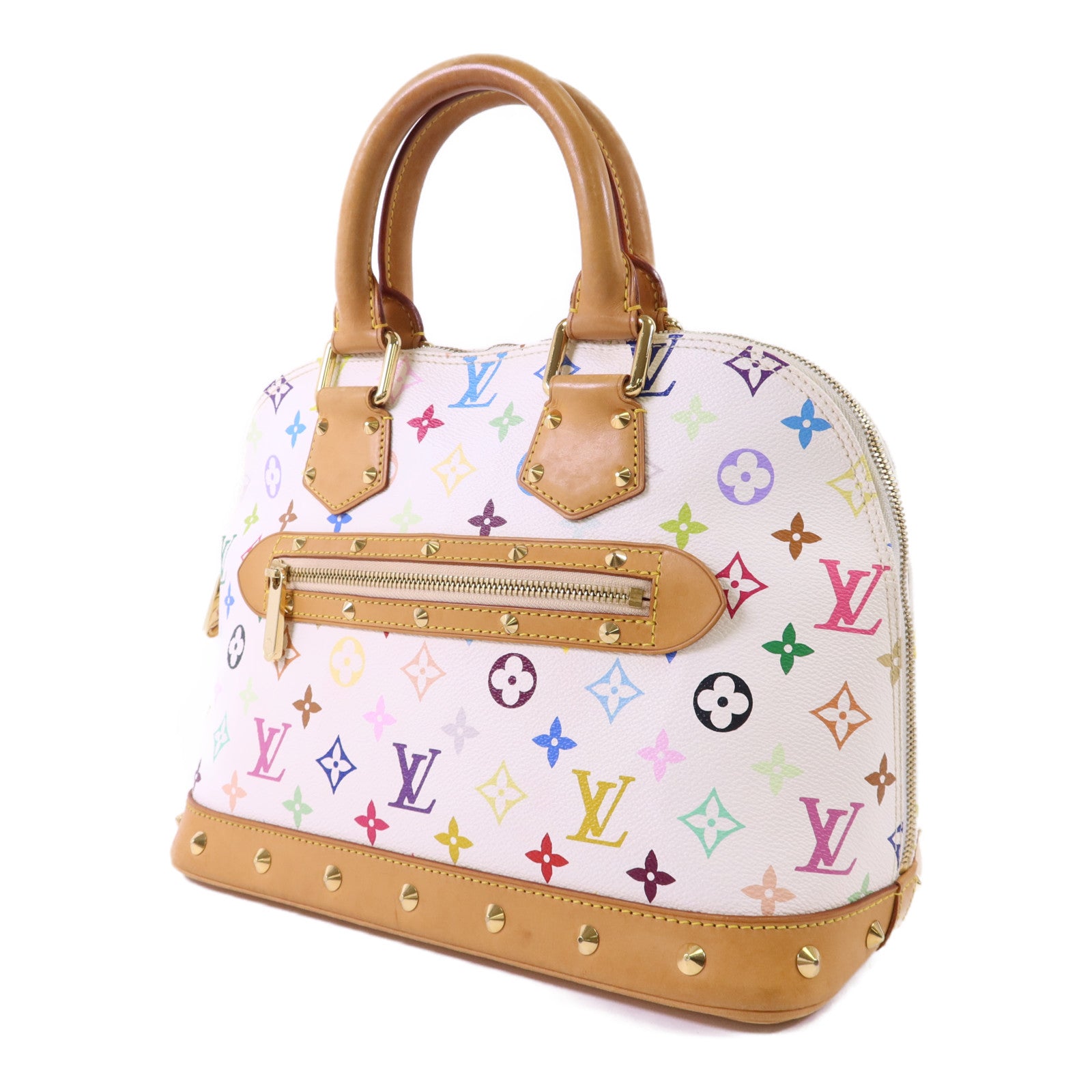 LOUIS VUITTON Monogram Multicolore Alma金扣手挽袋