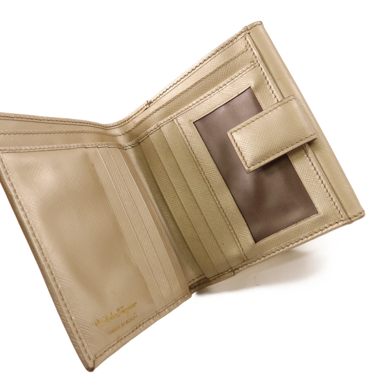 Salvatore Ferragamo 牛皮皮革Wallet金扣錢包