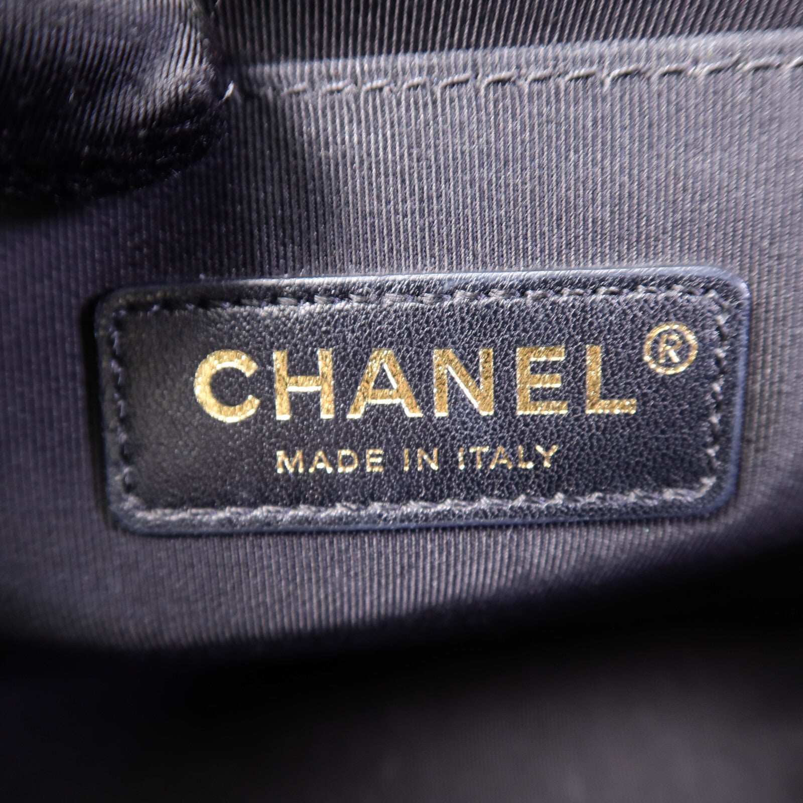 CHANEL 羊皮皮革Boy 25鏈帶肩背袋