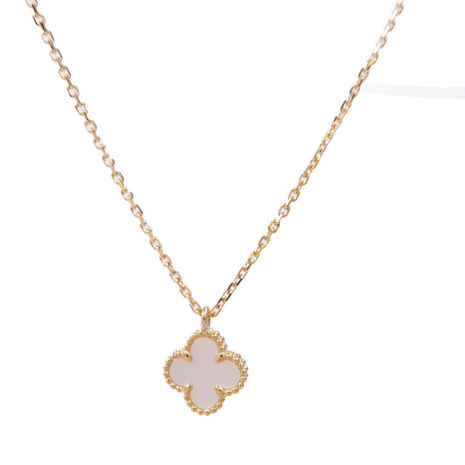 Van Cleef & Arpels 18K黃金/珍珠母貝Sweet Alhambra項鍊