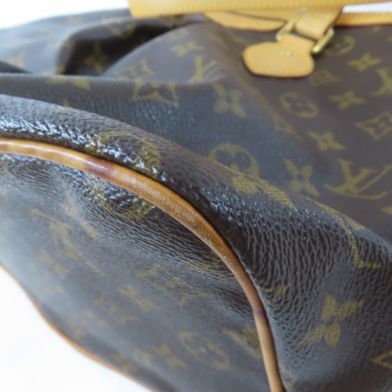LOUIS VUITTON Monogram Palermo PM金扣手挽肩背兩用袋啡色