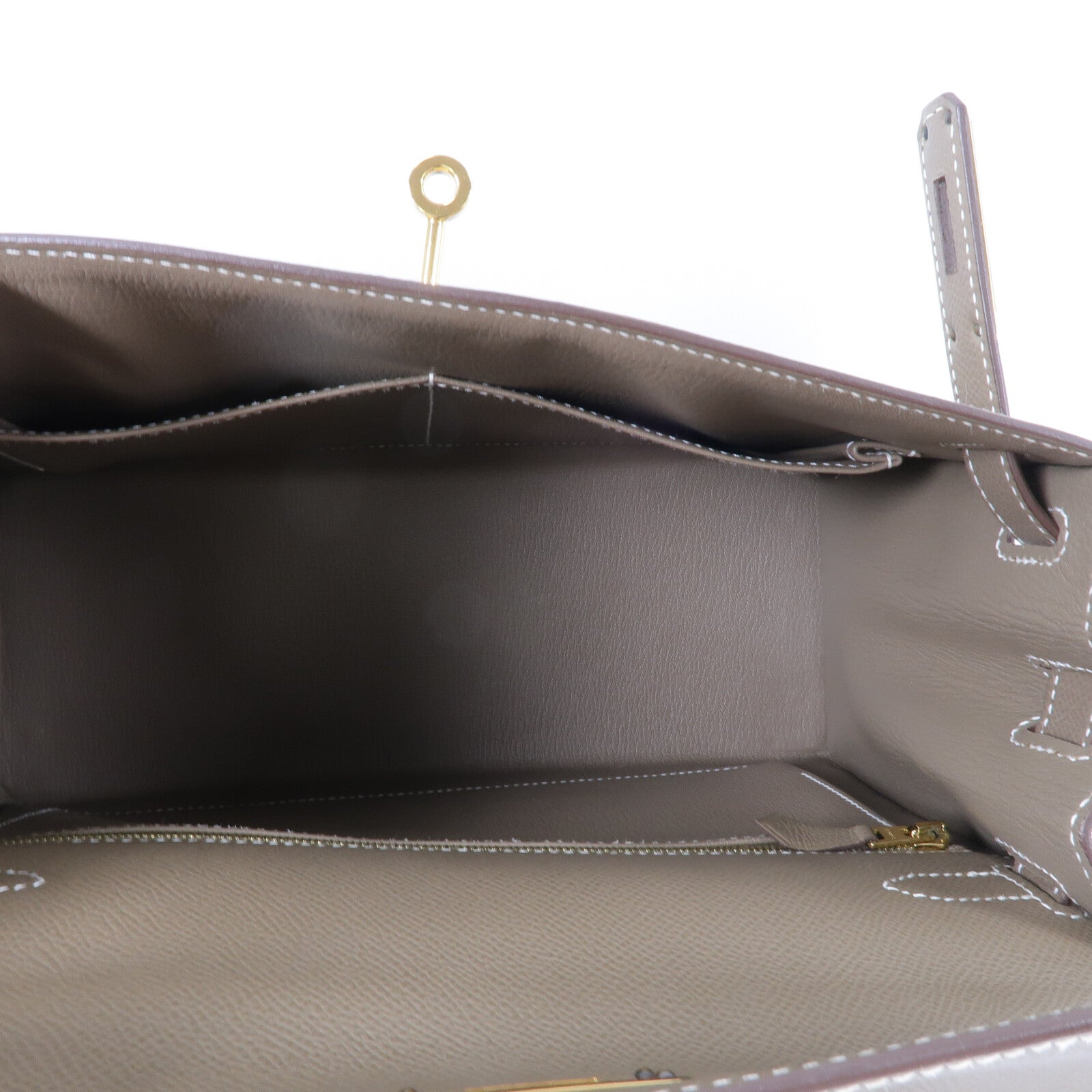 HERMES Epsom皮革Kelly 28手挽肩背兩用袋Etoupe