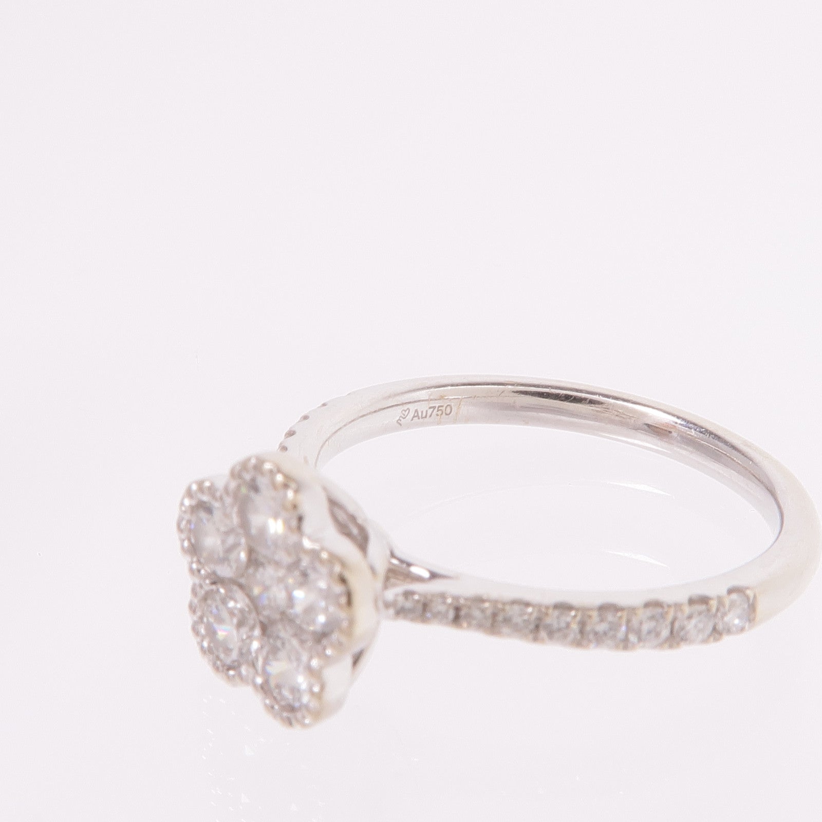 JEWELRY 【激減優惠】18K白金Diamond Ring鑽石戒指US#5.5