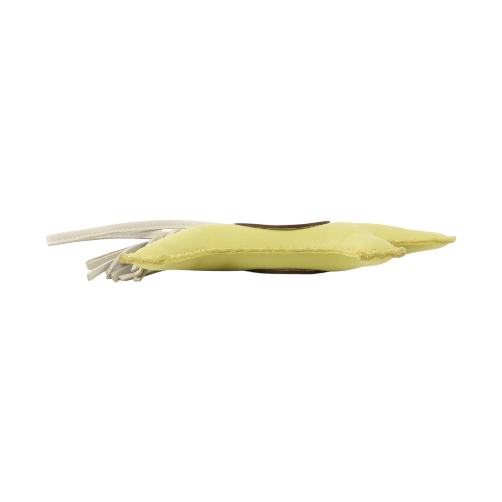 HERMES Milo皮革/Swift皮革Rodeo Pegase MM掛飾Nata/Jaune Bourgeon