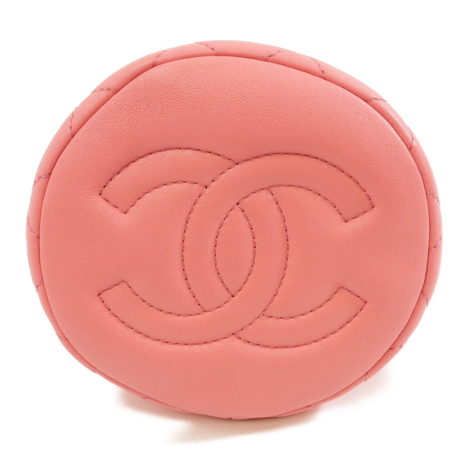 CHANEL 【激減優惠】菱格羊皮皮革Chain Shoulder Bag金扣鏈帶肩背袋粉紅色
