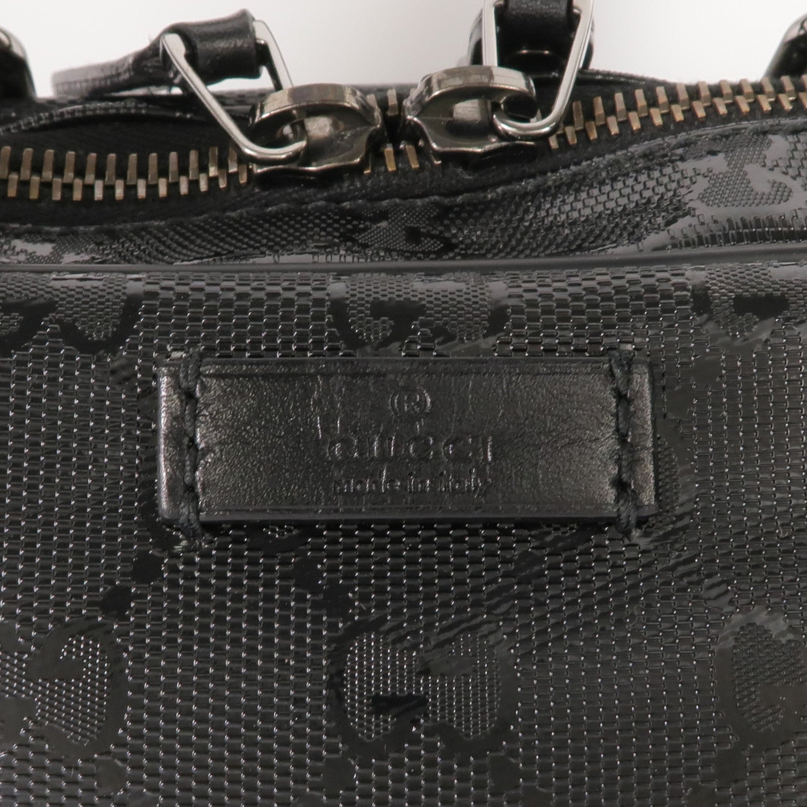 GUCCI 塗層帆布Briefcase公事包