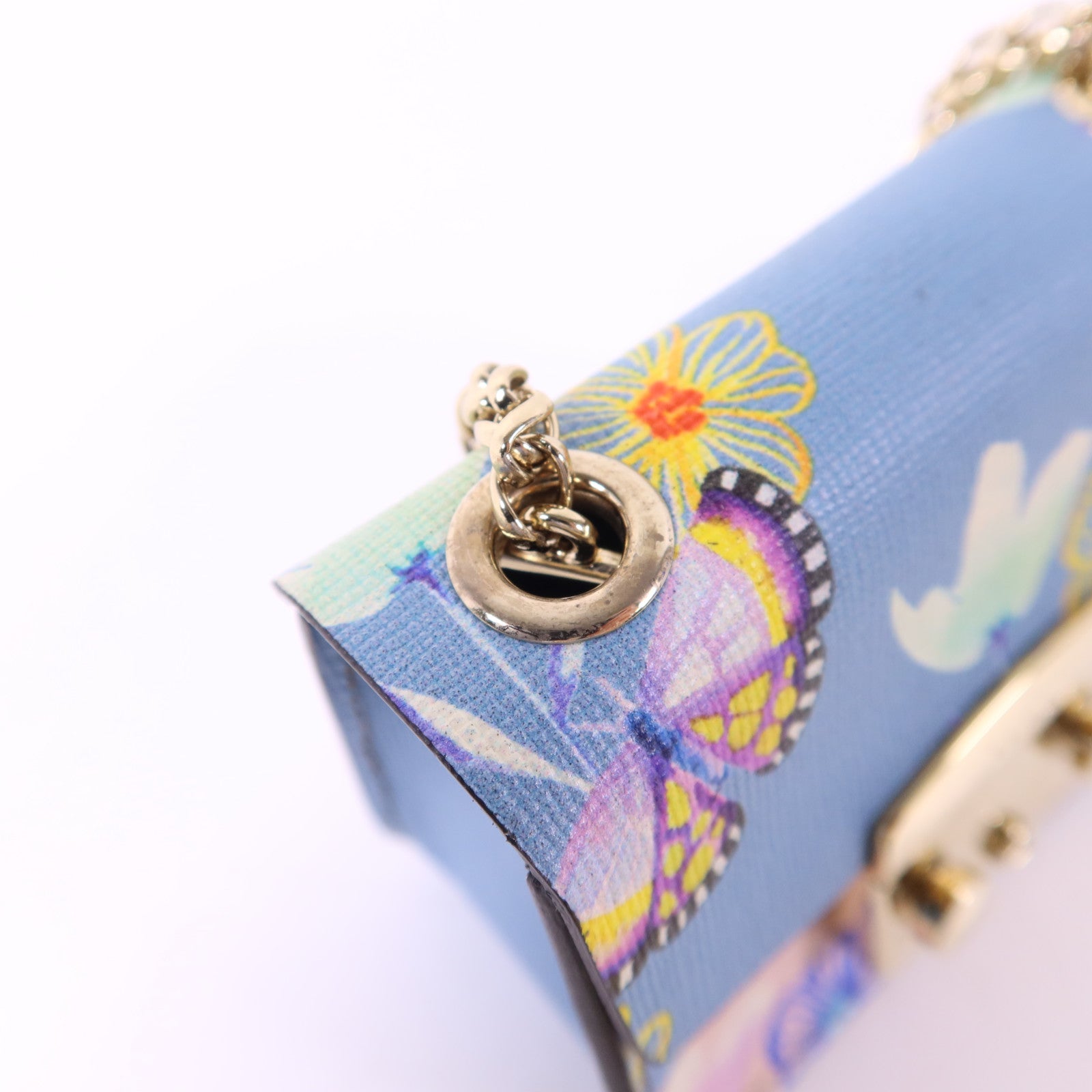 Furla 牛皮皮革Metropolis Mini Cosmetic Case金扣手挽袋