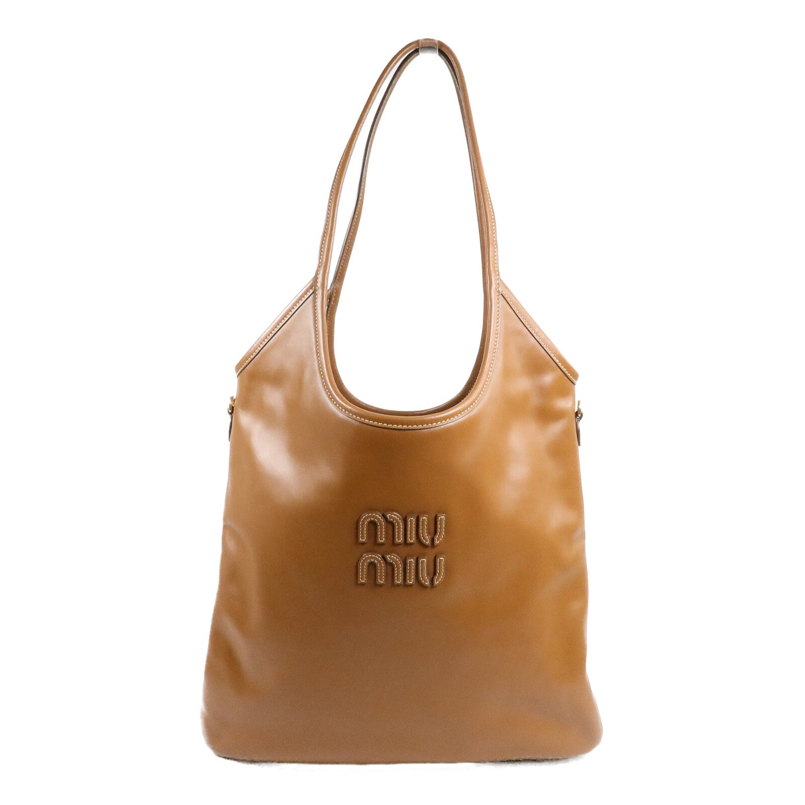 Miu Miu 牛皮皮革Ivy Tote肩背袋