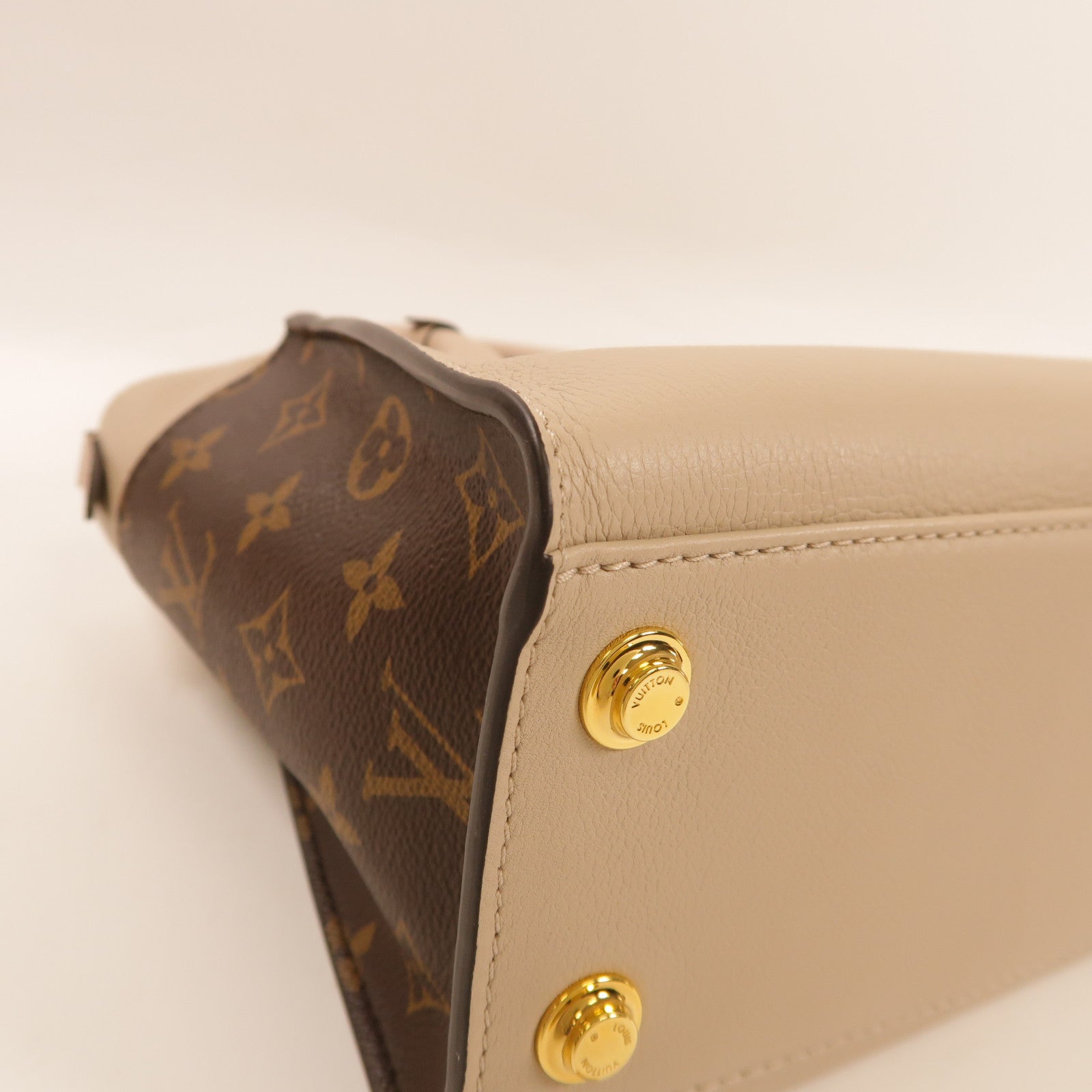 LOUIS VUITTON 牛皮皮革/Monogram On My Side PM手挽肩背兩用袋